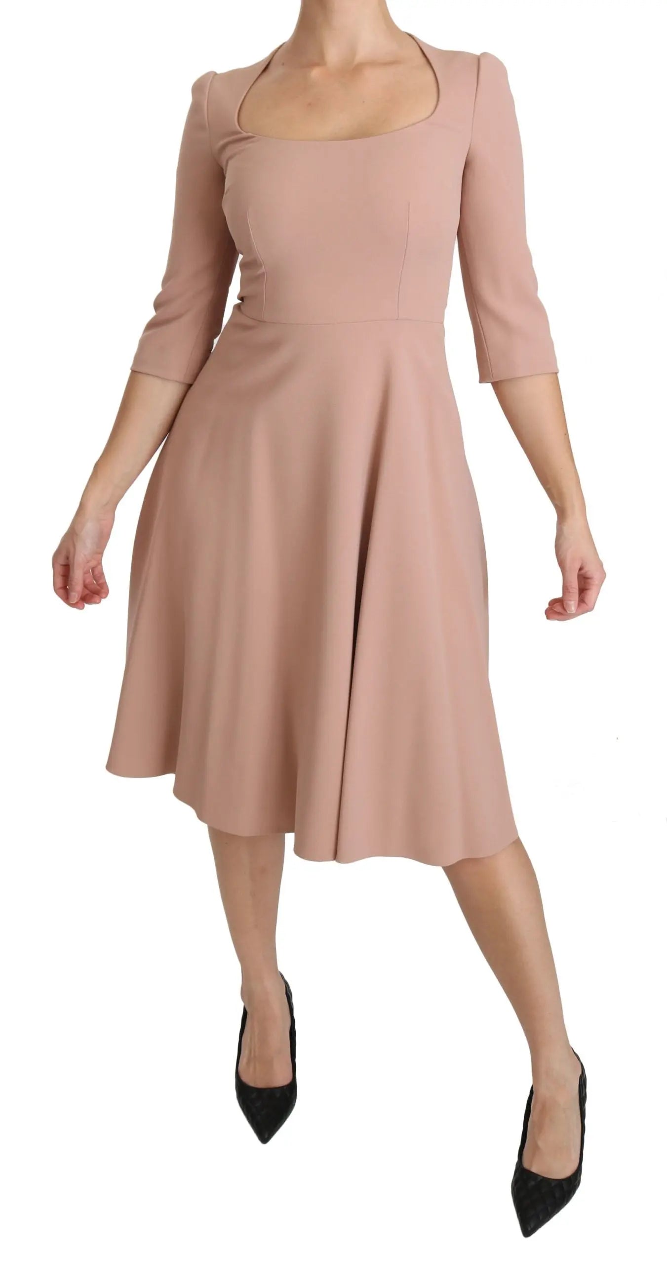 Robe Dolce & Gabbana A-Line rose Dolce & Gabbana