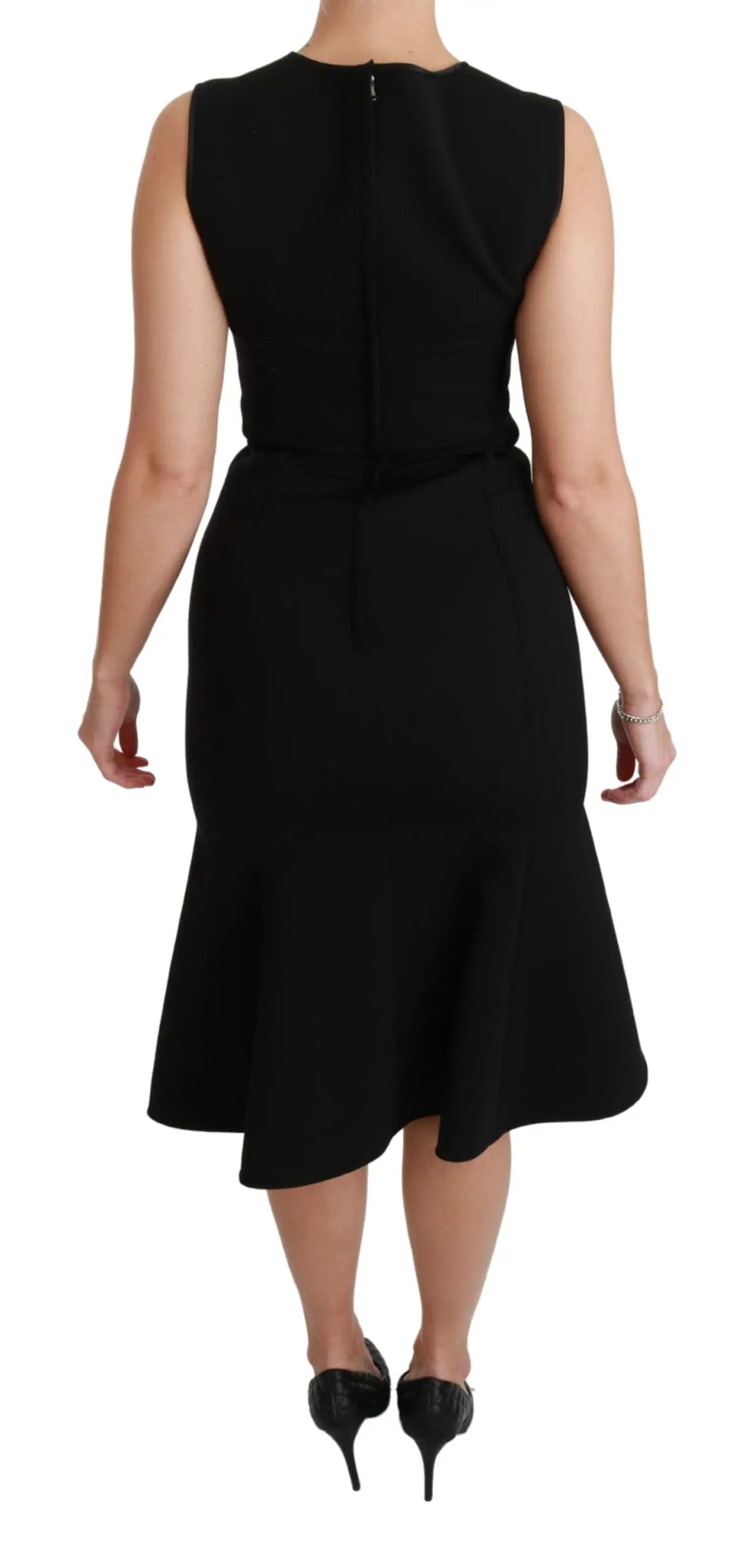 Robe fit flare Dolce & Gabbana noire Dolce & Gabbana