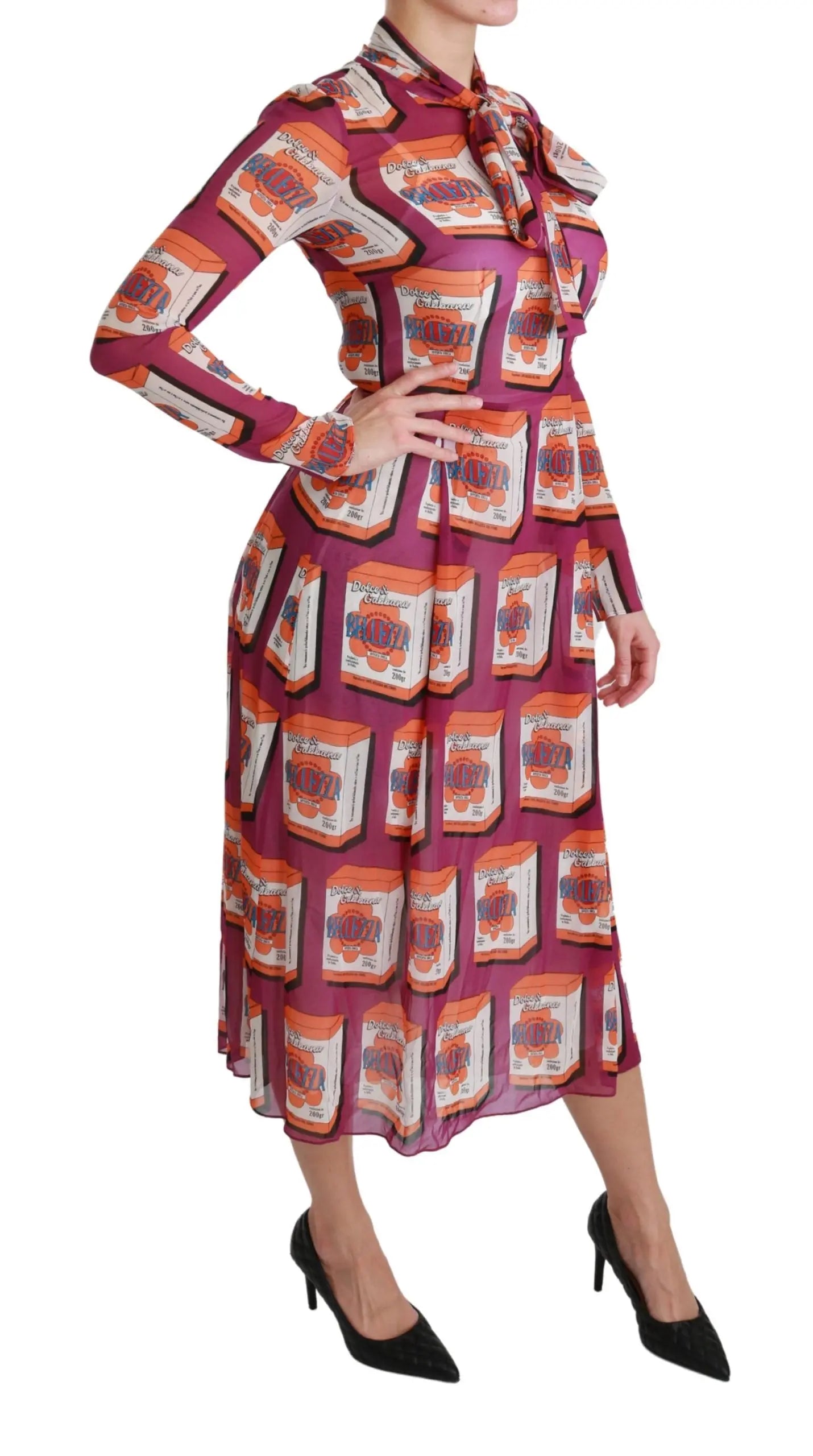 Robe Dolce & Gabbana A-Line violette Dolce & Gabbana