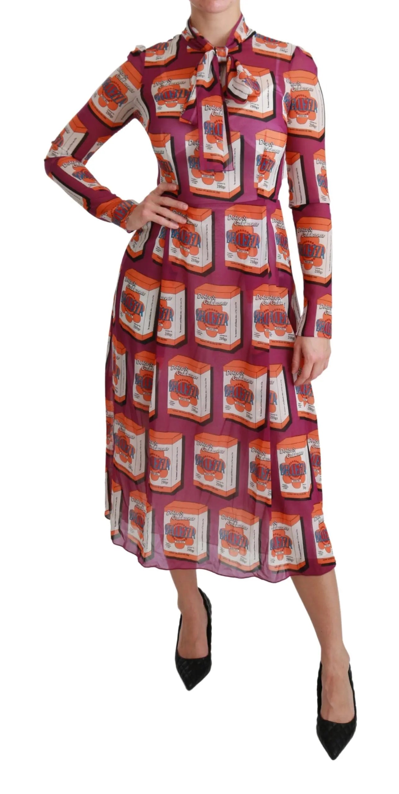 Robe Dolce & Gabbana A-Line violette Dolce & Gabbana