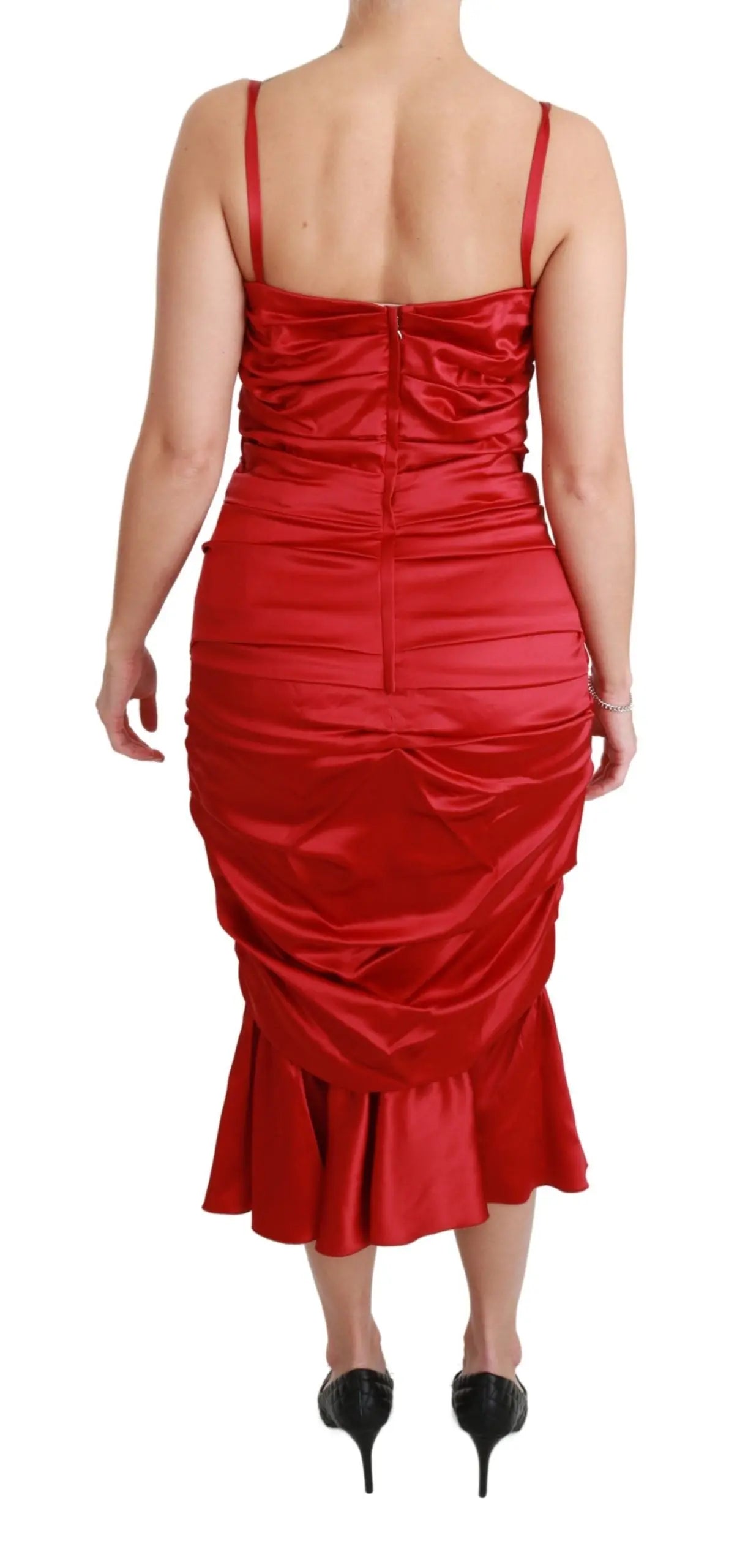 Robe Dolce & Gabbana Mermaid rouge Dolce & Gabbana