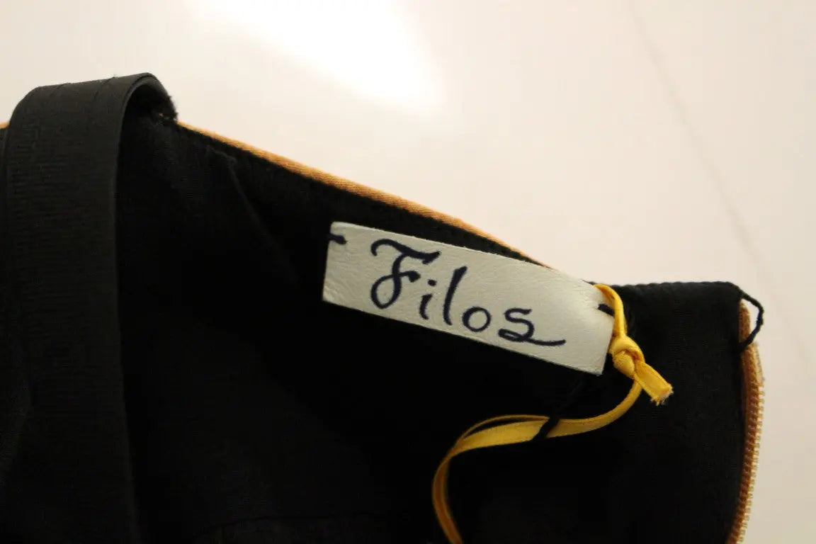 Robe FILOS sans manches bronze et noire FILOS