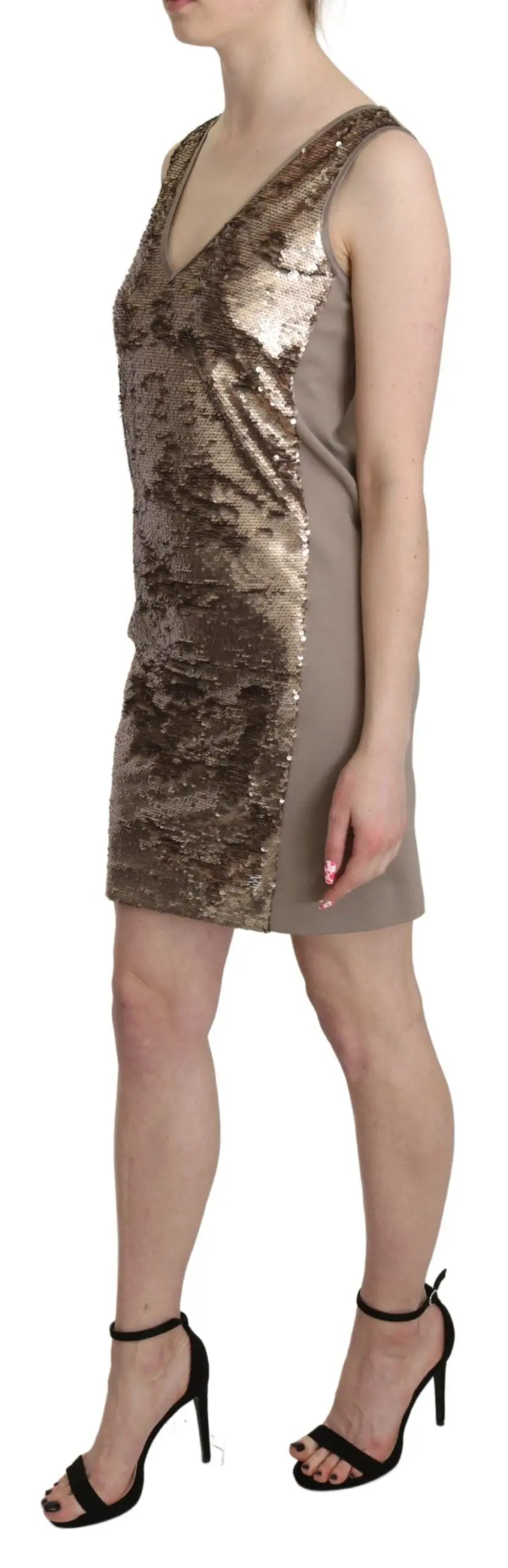 Robe LIU JO V-neck bronzée Liu Jo