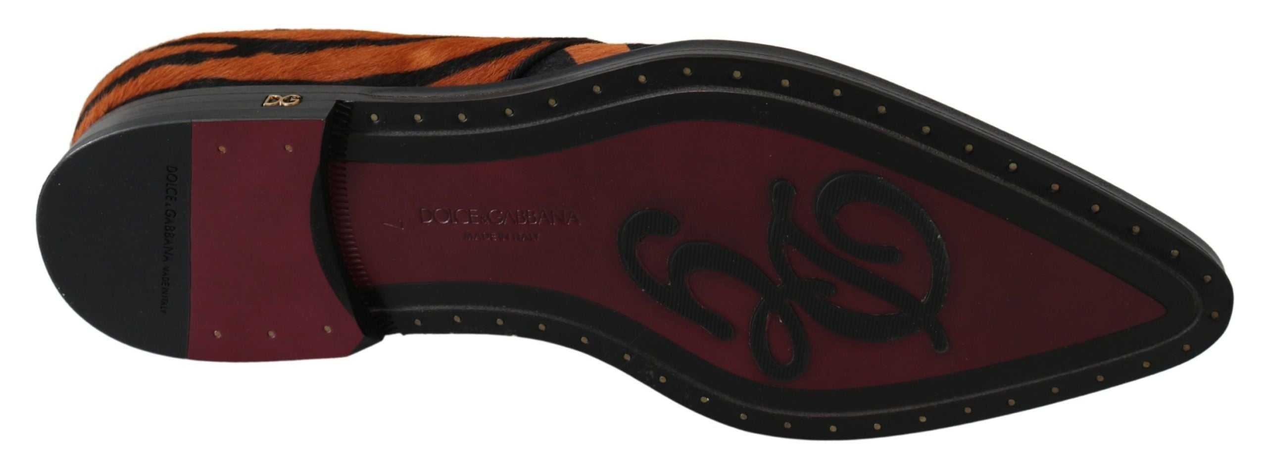 Chaussures DOLCE & GABBANA formelles orange et noires