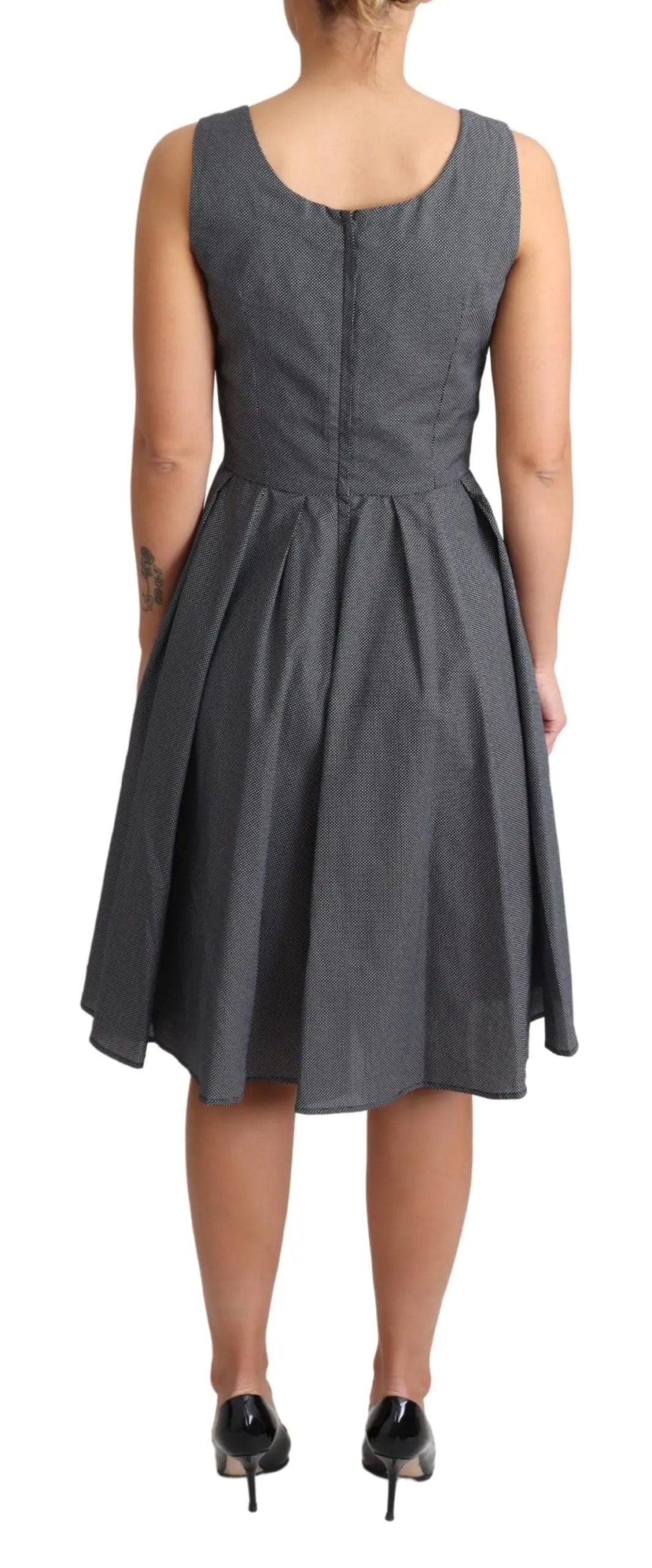 Robe Dolce & Gabbana A-line pois noirs Dolce & Gabbana