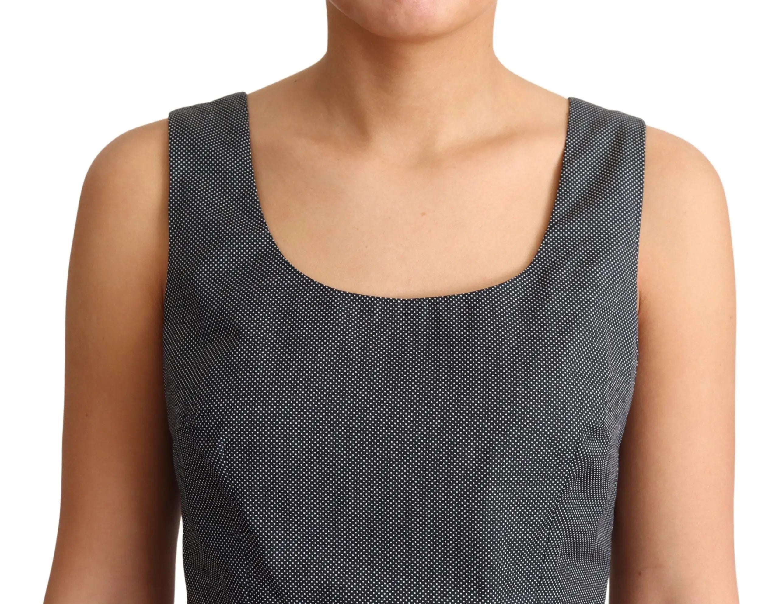 Robe Dolce & Gabbana A-line pois noirs Dolce & Gabbana