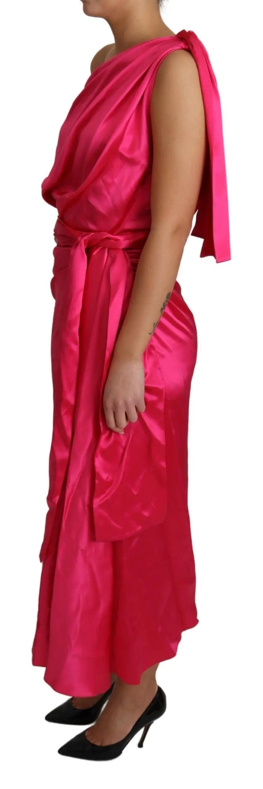 Robe DOLCE & GABBANA One Shoulder fuchsia Dolce & Gabbana
