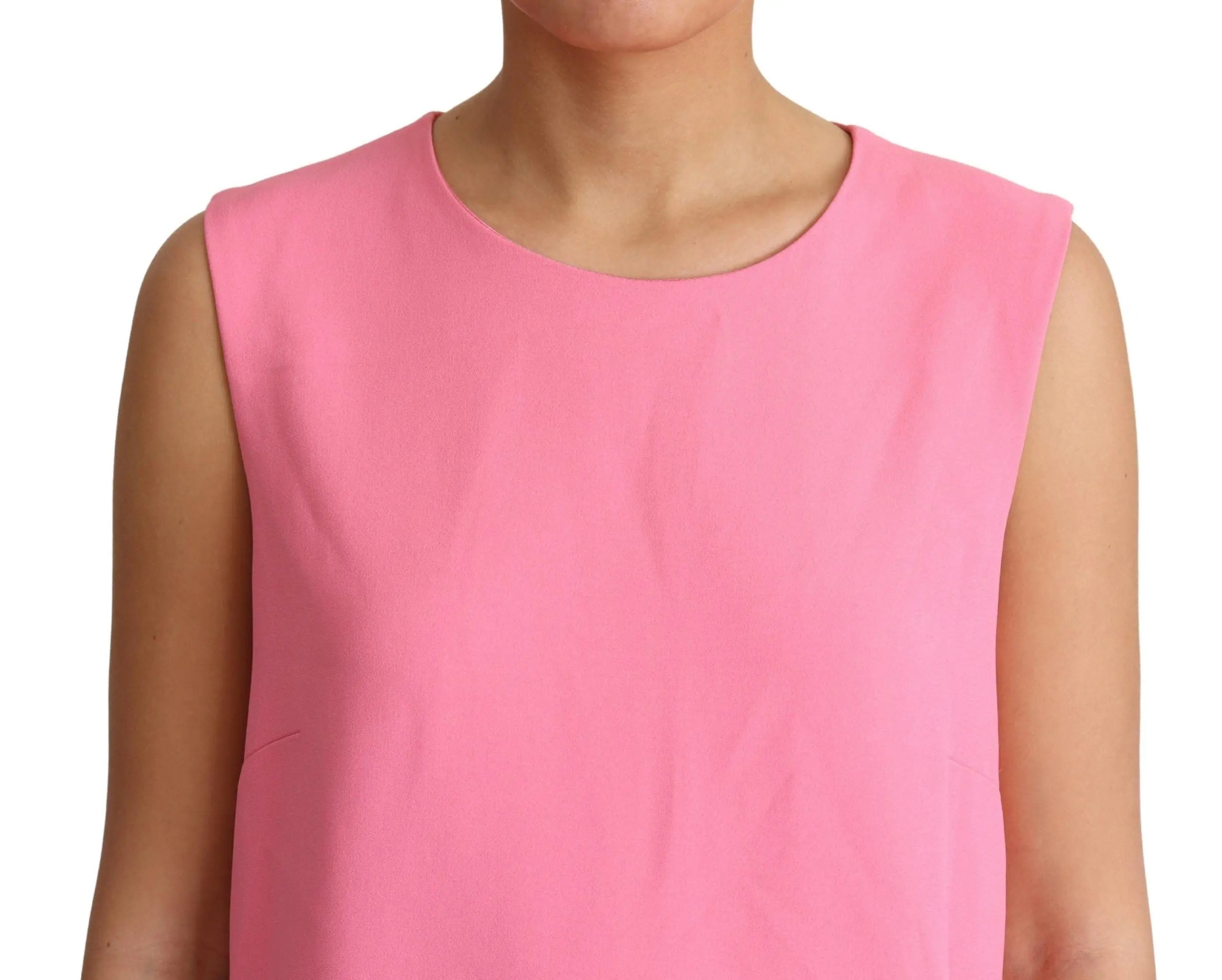 Robe Dolce & Gabbana sans manches rose Dolce & Gabbana