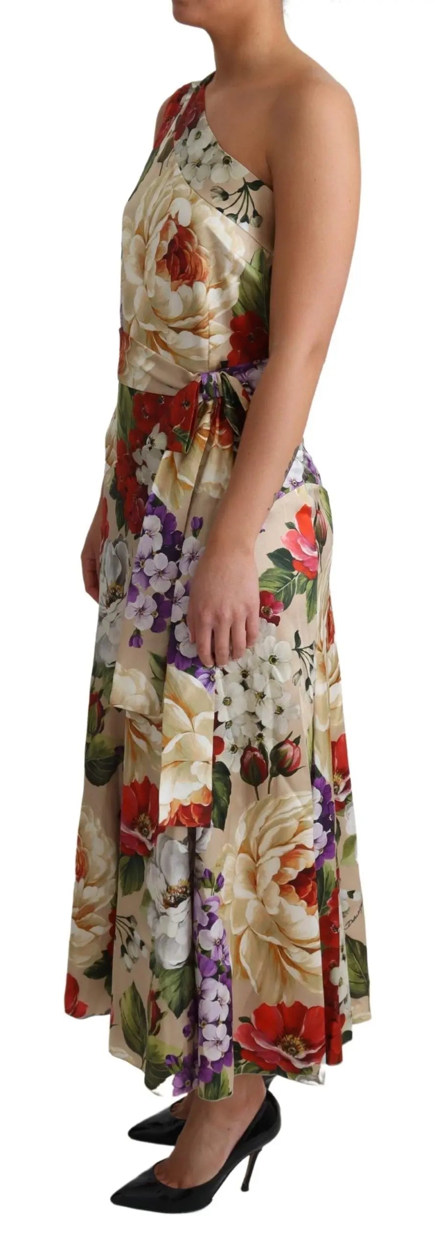 Robe Dolce & Gabbana asymétrique multicolore Dolce & Gabbana