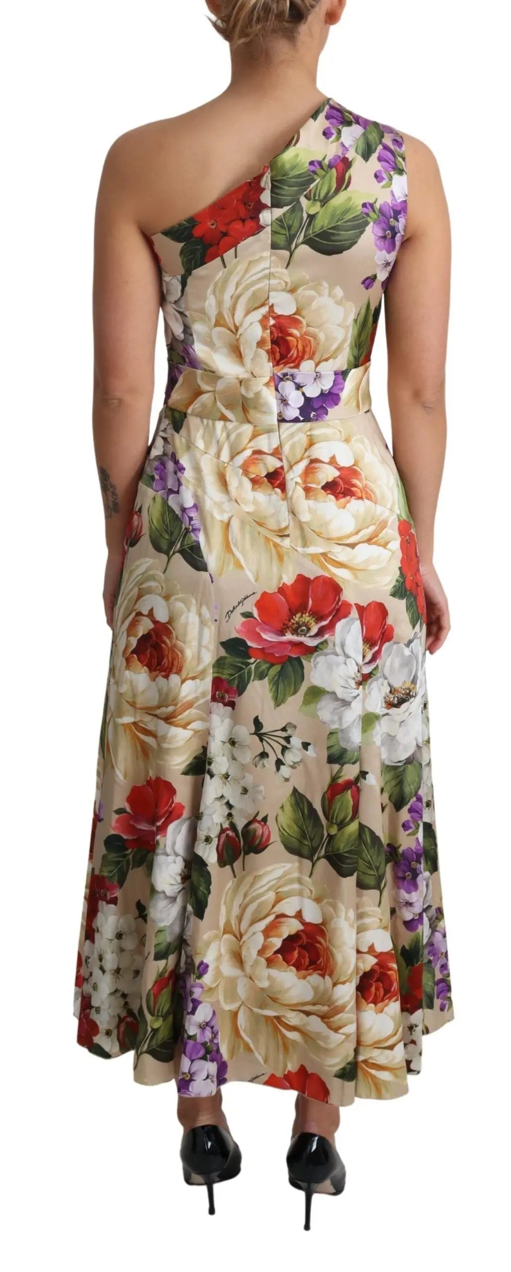 Robe Dolce & Gabbana asymétrique multicolore Dolce & Gabbana