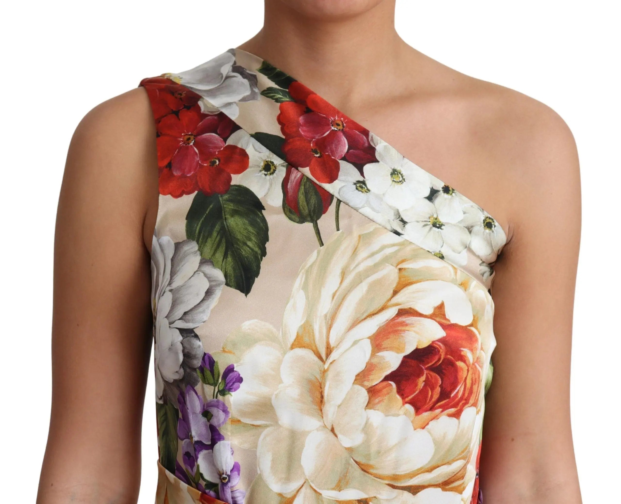 Robe Dolce & Gabbana asymétrique multicolore Dolce & Gabbana