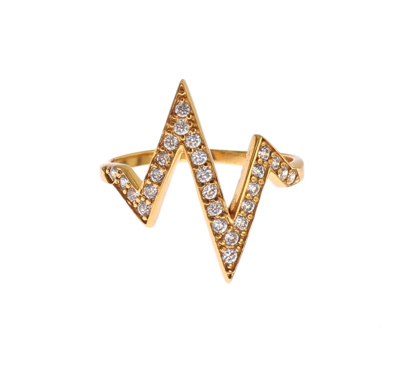 Bague Nialaya dorée avec CZ