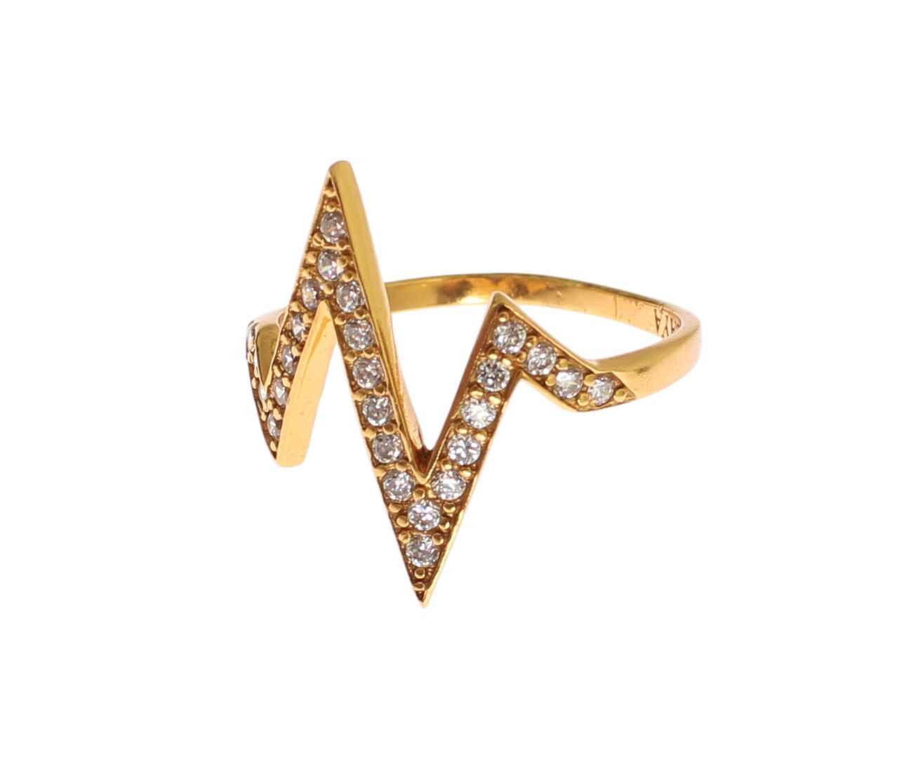 Bague Nialaya dorée avec CZ