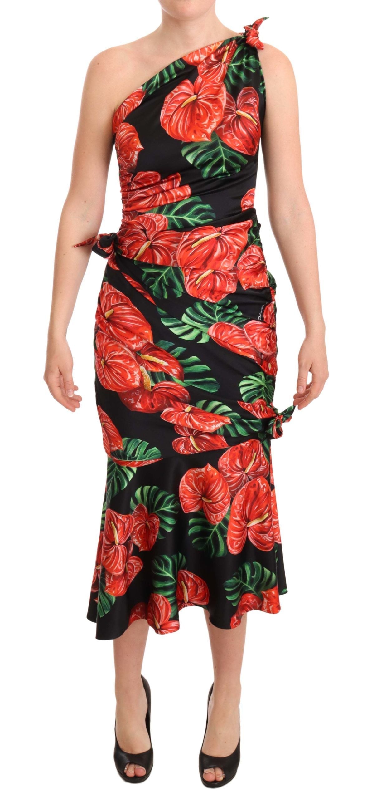 Robe Dolce & Gabbana drapée noire Dolce & Gabbana