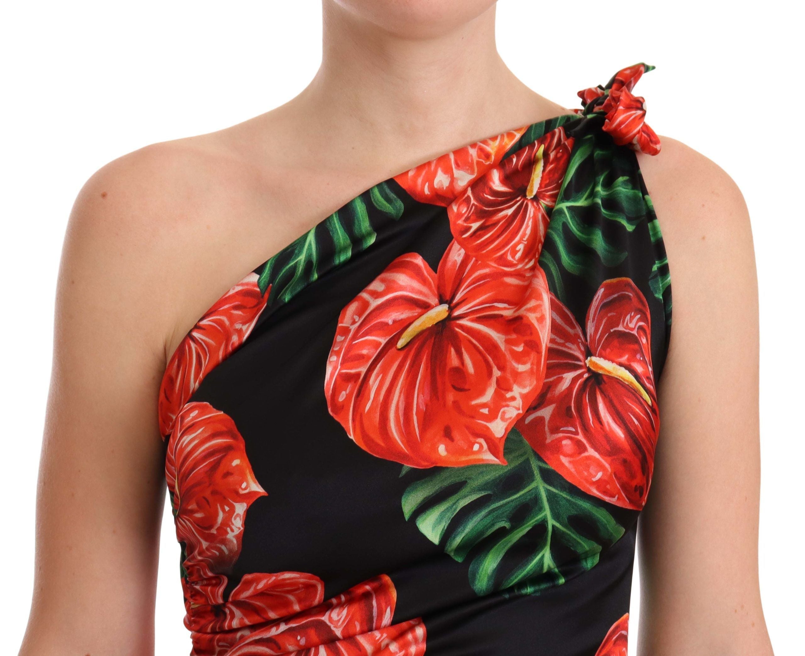 Robe Dolce & Gabbana drapée noire Dolce & Gabbana