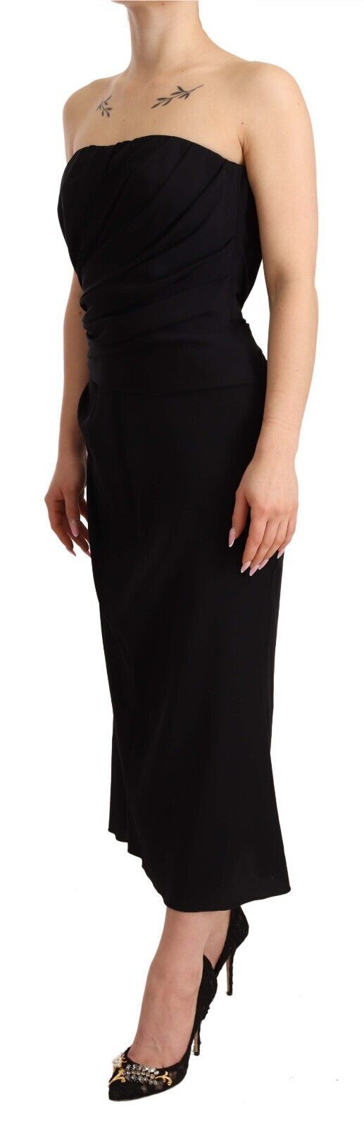 Robe mi-longue Dolce & Gabbana noire Dolce & Gabbana