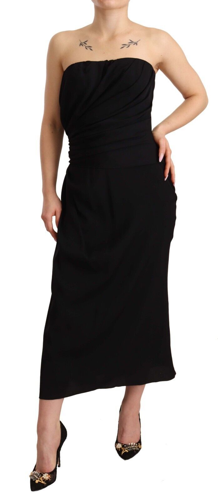 Robe mi-longue Dolce & Gabbana noire Dolce & Gabbana