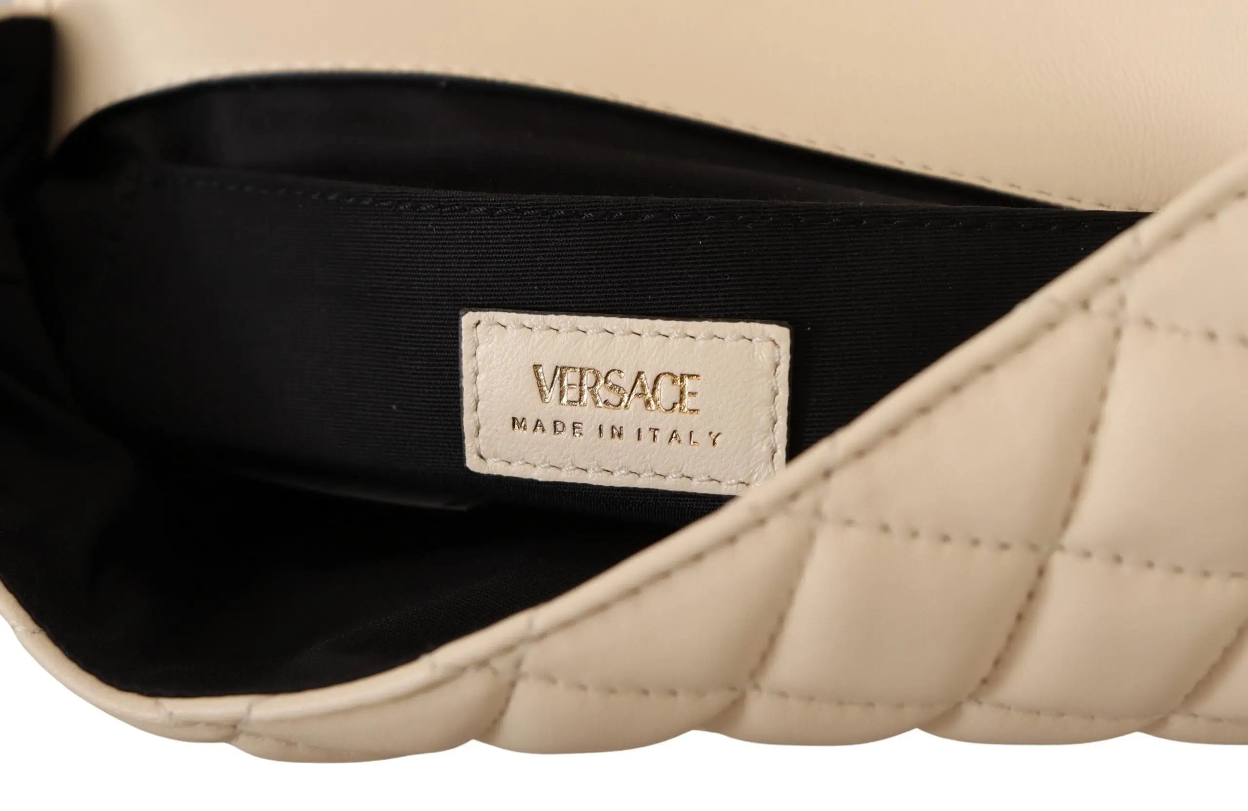 Sac porté épaule Versace doré blanc Versace