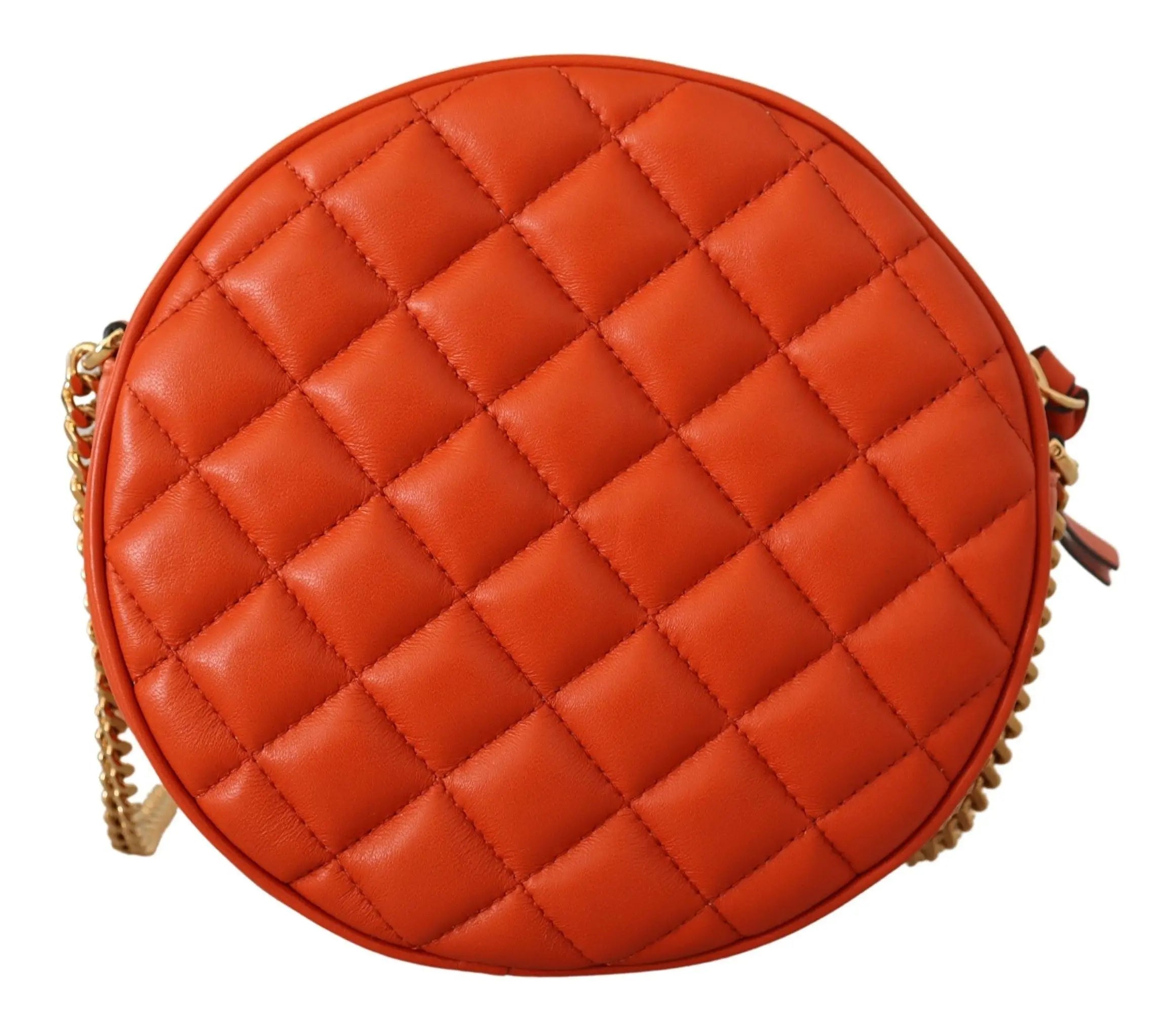 Sac Versace rond en cuir nappa rouge Versace