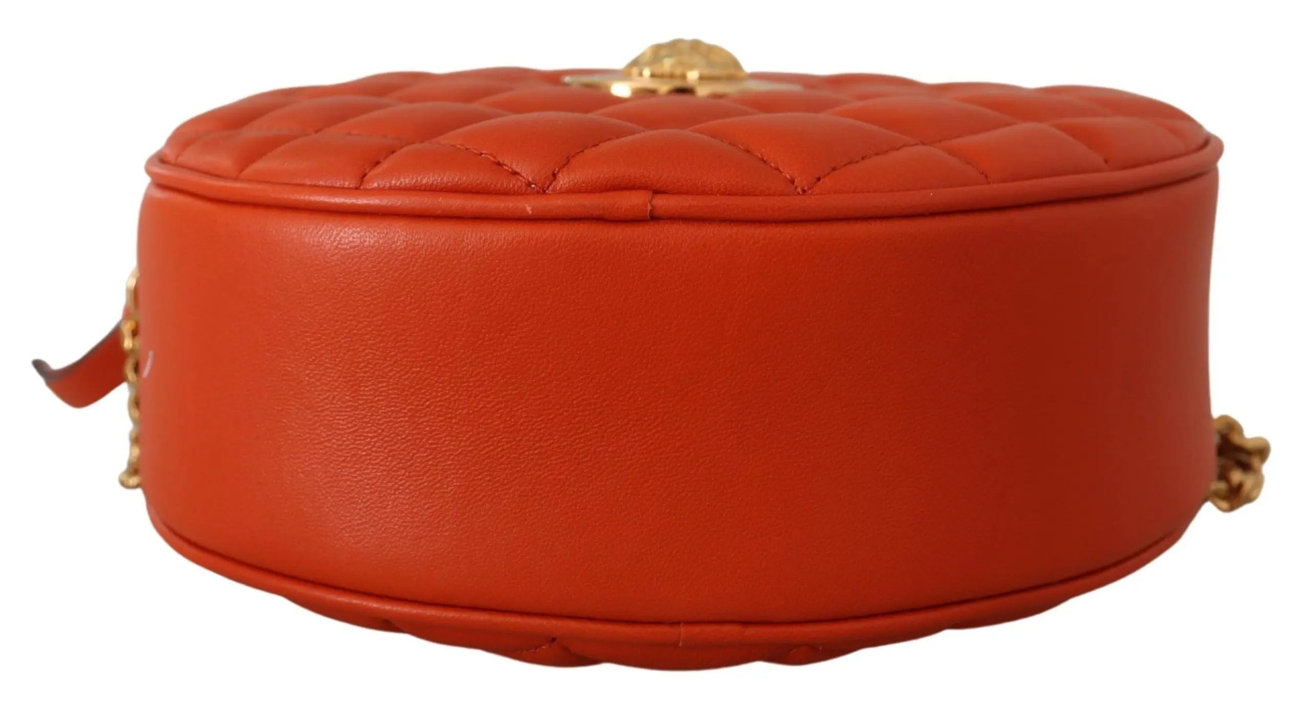 Sac Versace rond en cuir nappa rouge Versace