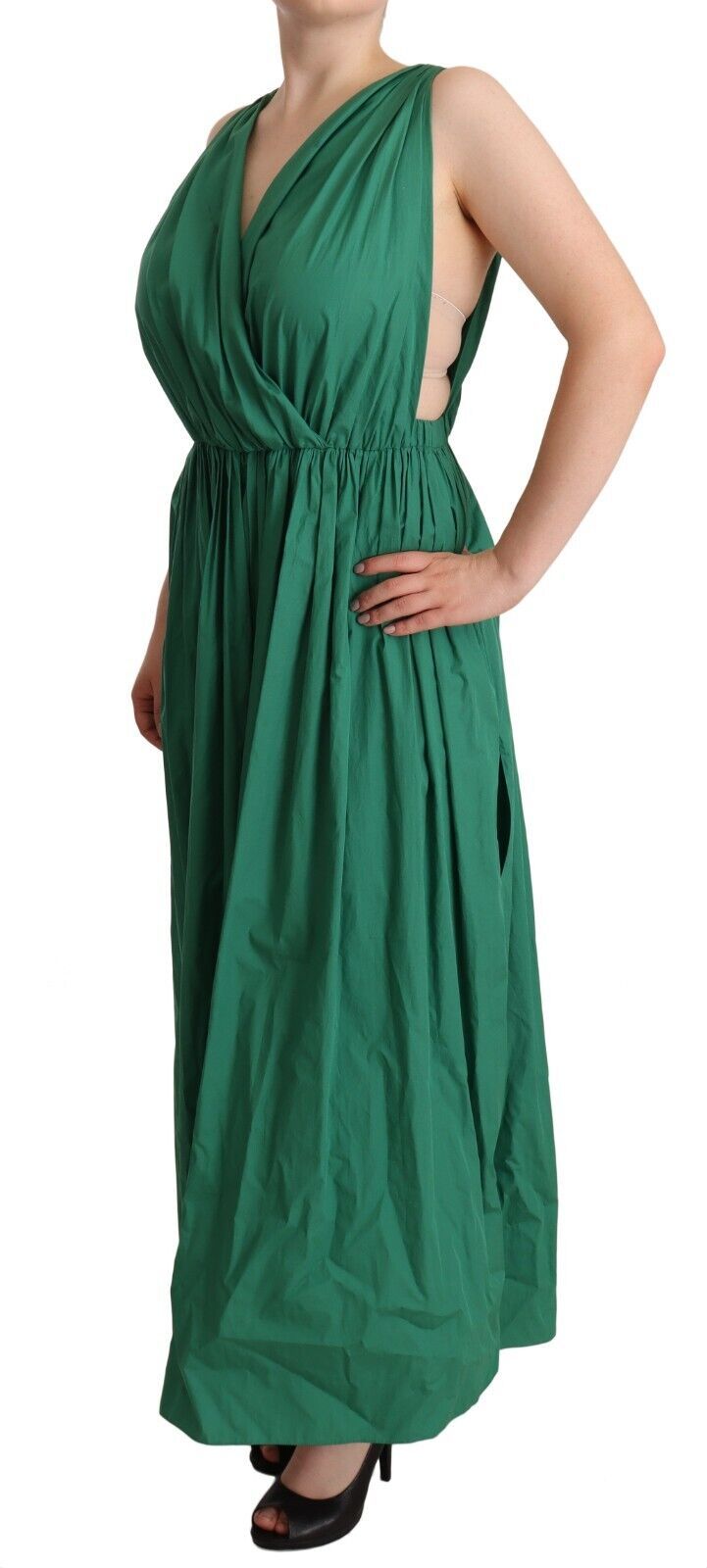 Robe Dolce & Gabbana plissée verte Dolce & Gabbana