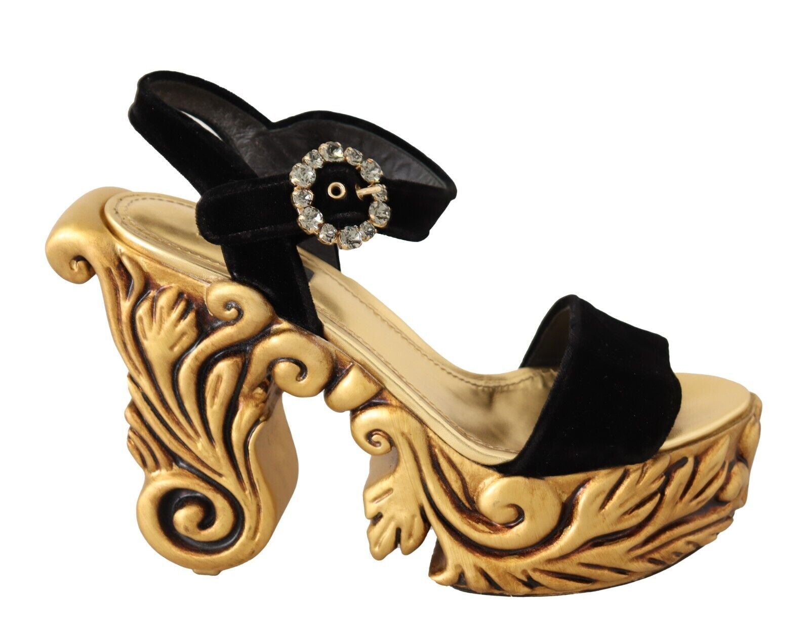 Sandales Dolce & Gabbana Baroque noires