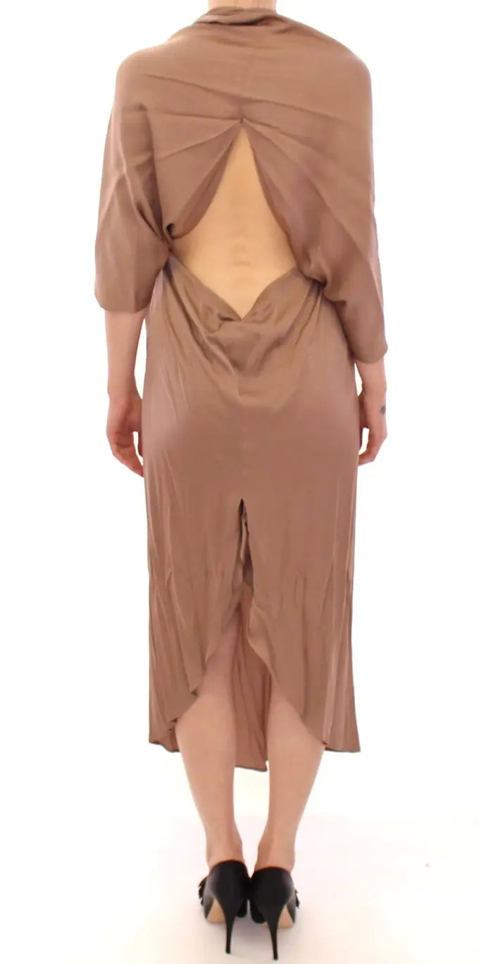 Robe Lamberto Petri Shift brune Lamberto Petri