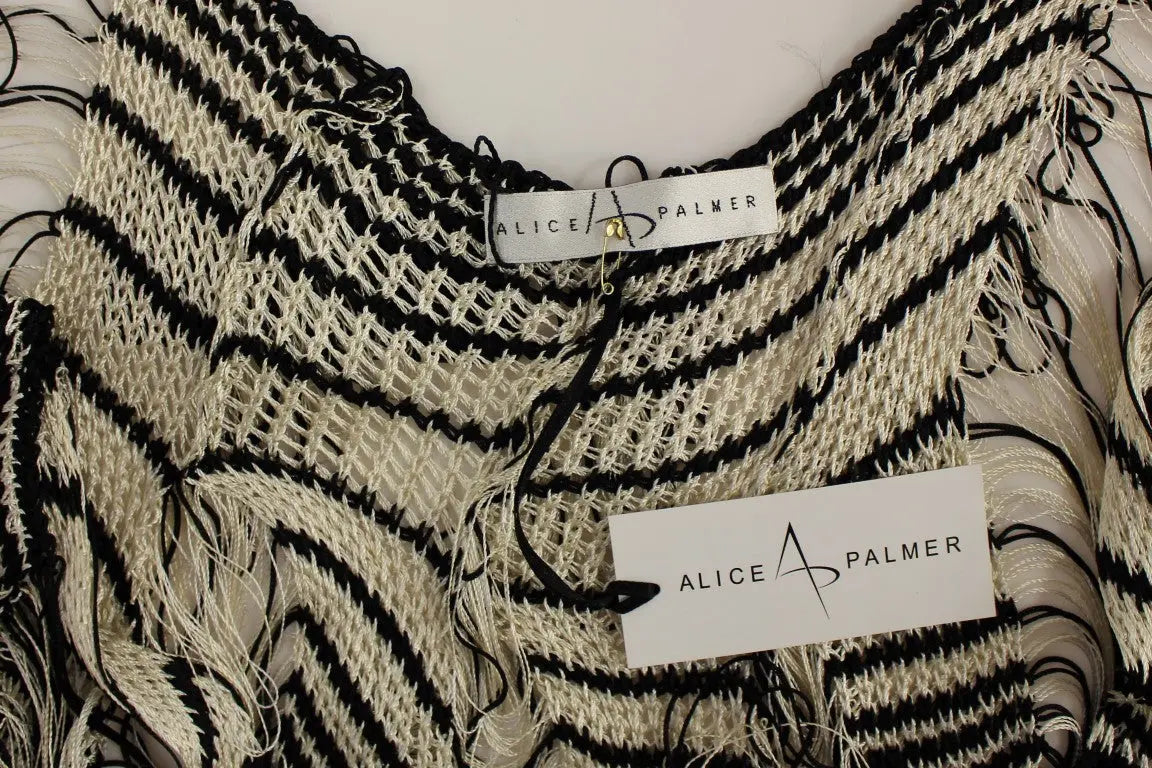 Robe Alice Palmer asymétrique noire et blanche Alice Palmer