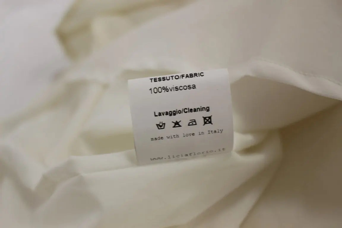 Robe Licia Florio Halterneck blanche Licia Florio