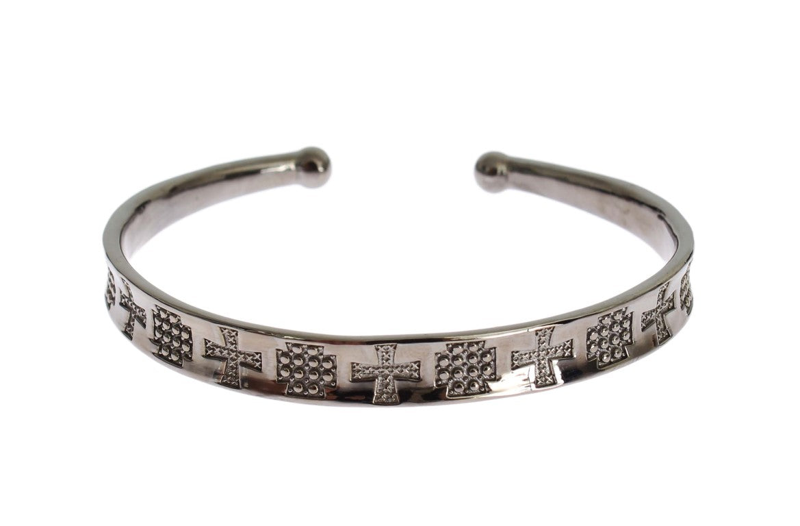 Bague Nialaya en argent rhodium gris
