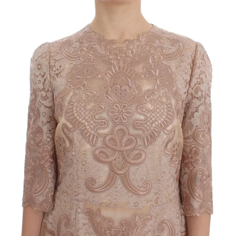 Robe Dolce & Gabbana Shift rose Dolce & Gabbana