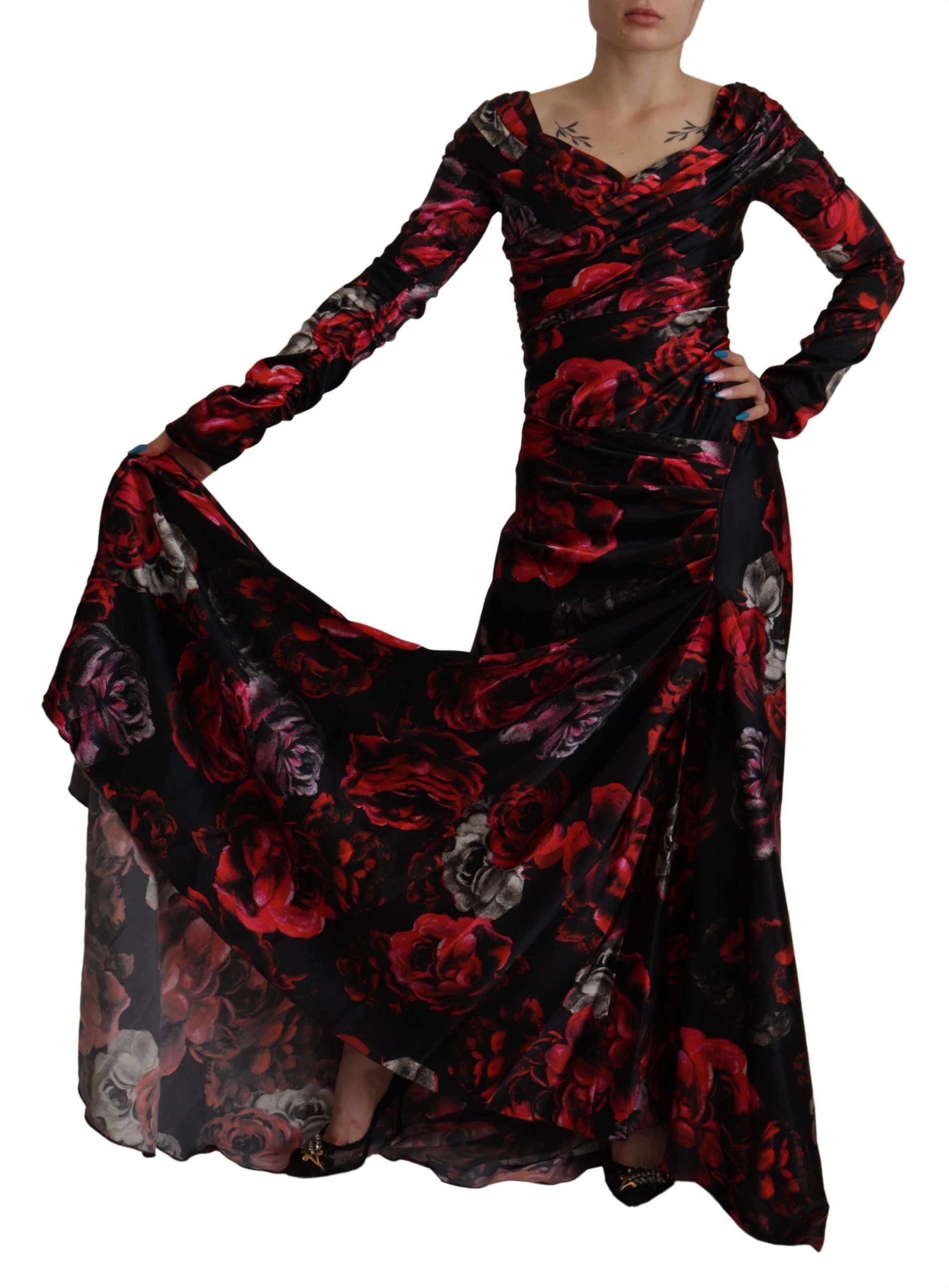 Robe Dolce & Gabbana A-Line noire Dolce & Gabbana