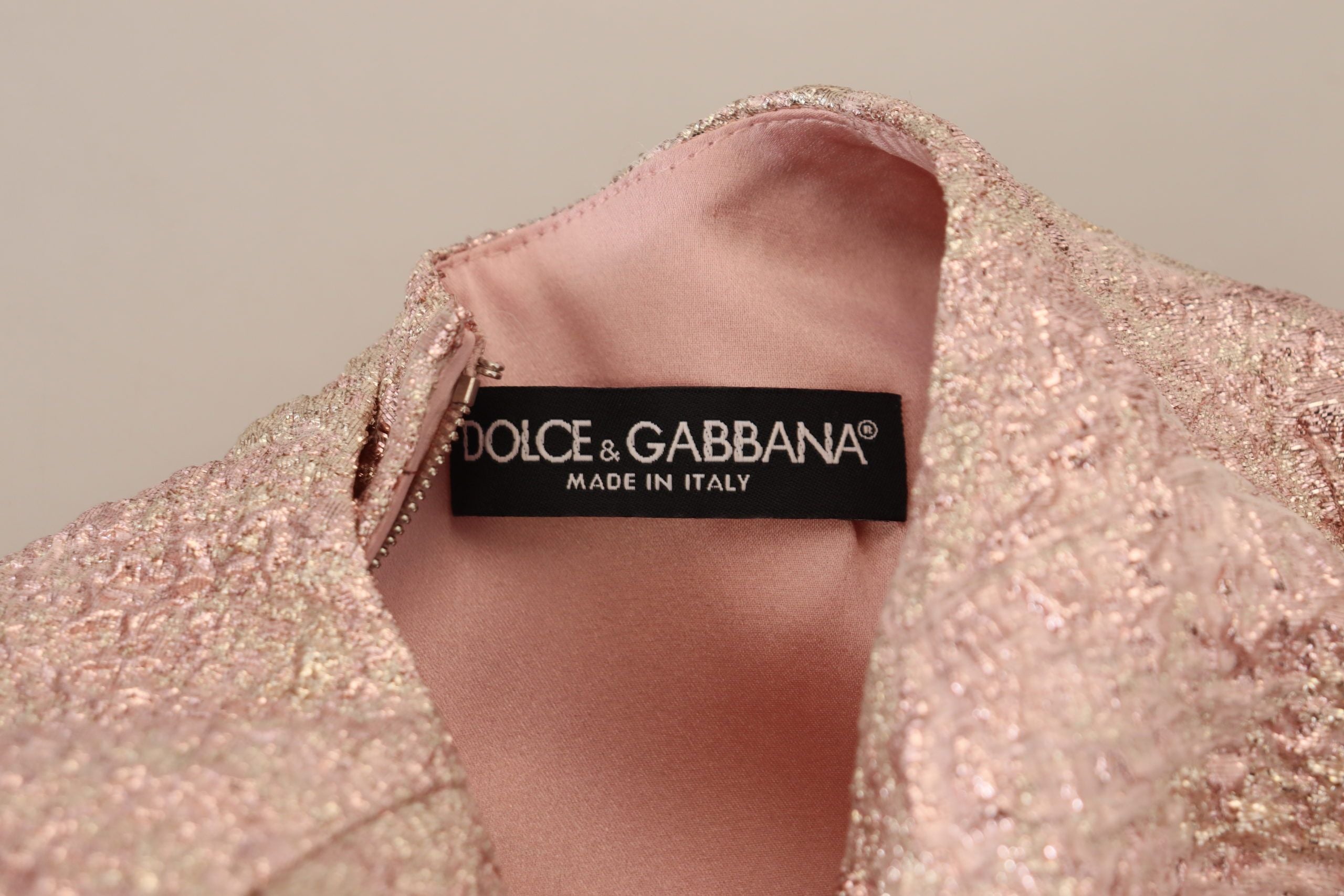 Robe Dolce & Gabbana Midi rose jacquard Dolce & Gabbana