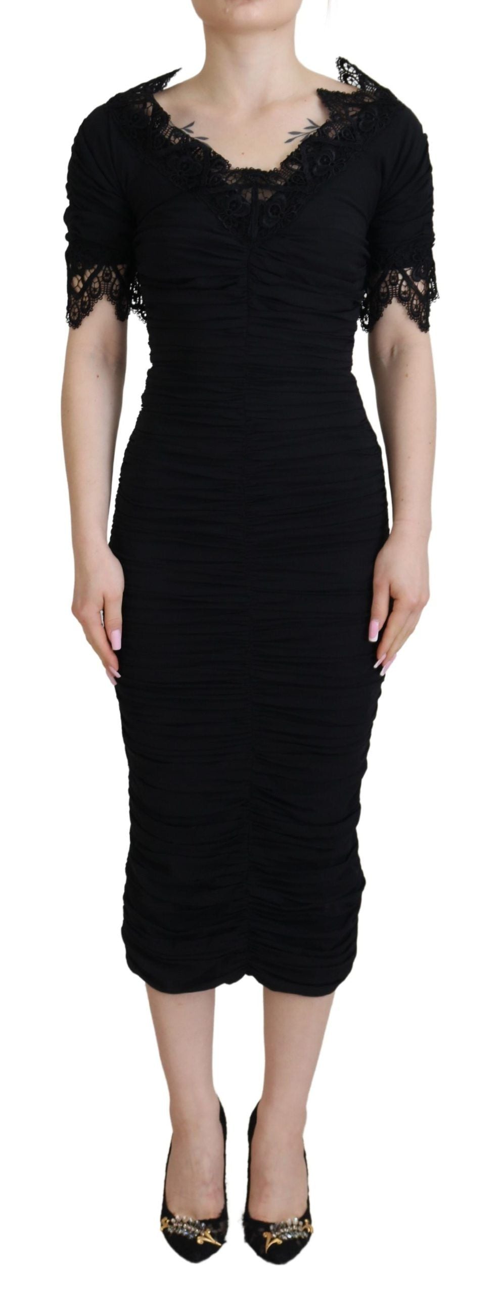 Robe DOLCE & GABBANA midi noire Dolce & Gabbana