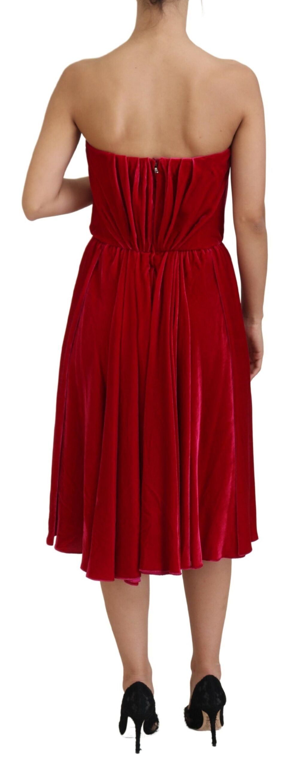 Robe Dolce & Gabbana A-line rose foncé Dolce & Gabbana