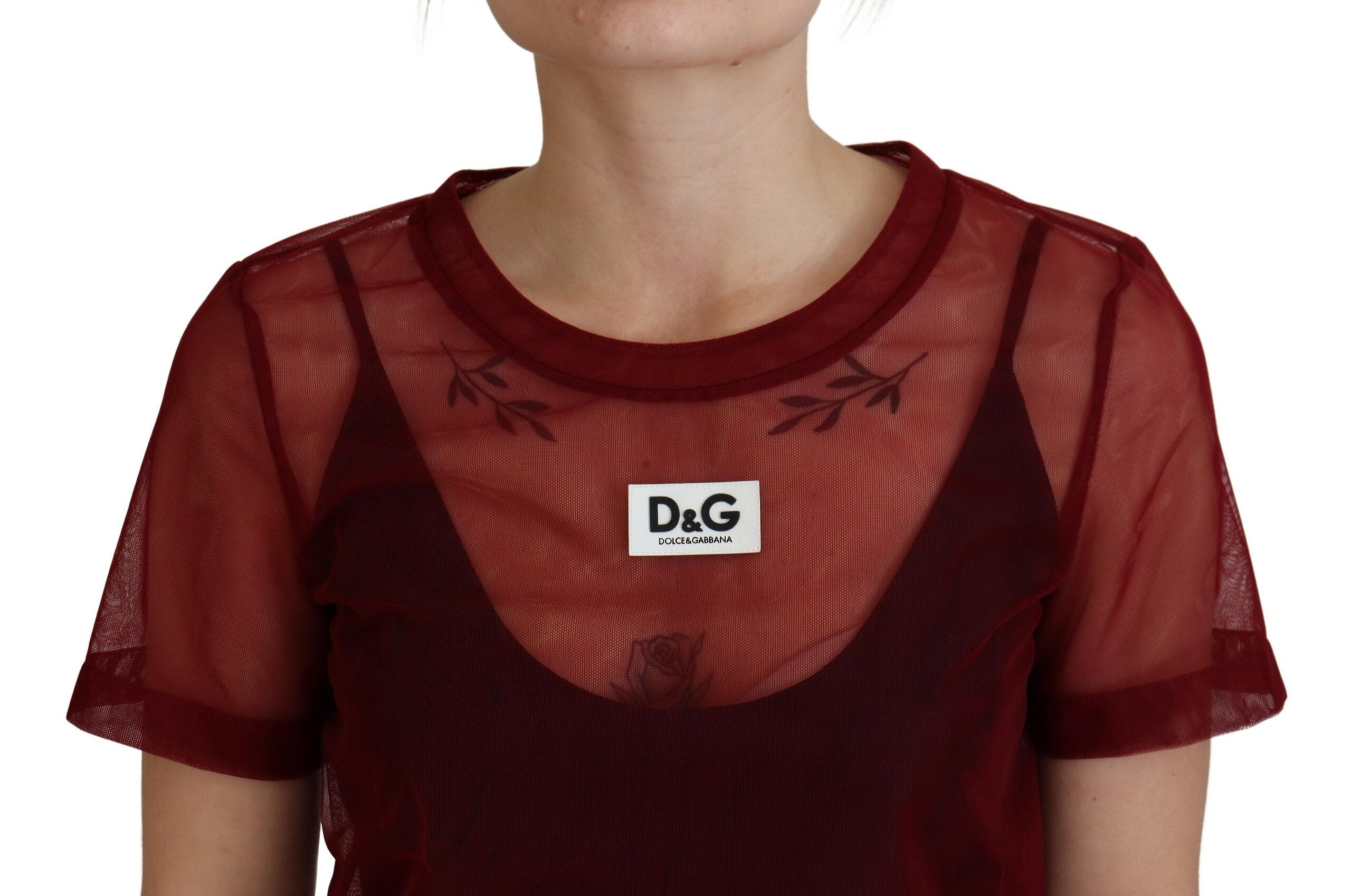Robe Dolce & Gabbana mini maroon Dolce & Gabbana