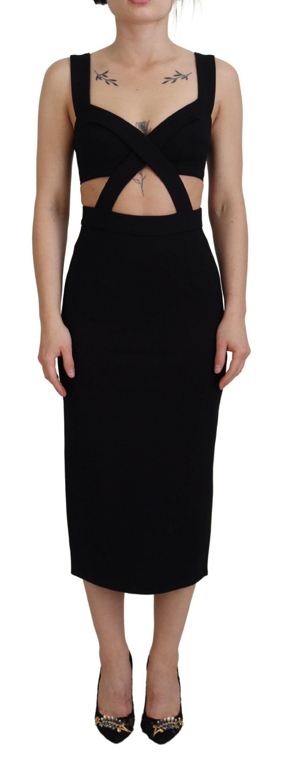 Robe midi Dolce & Gabbana noire Dolce & Gabbana