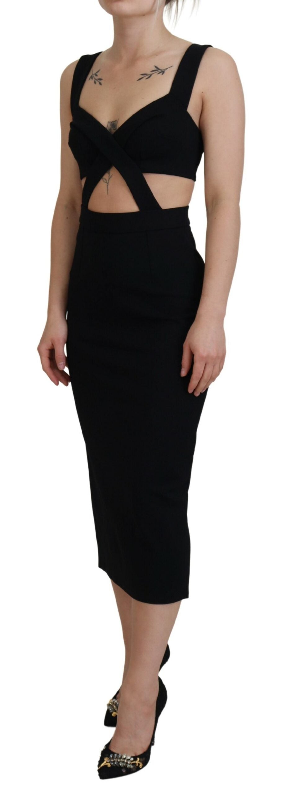 Robe midi Dolce & Gabbana noire Dolce & Gabbana