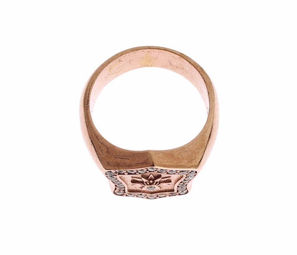 Bague Nialaya avec cristaux clairs rose