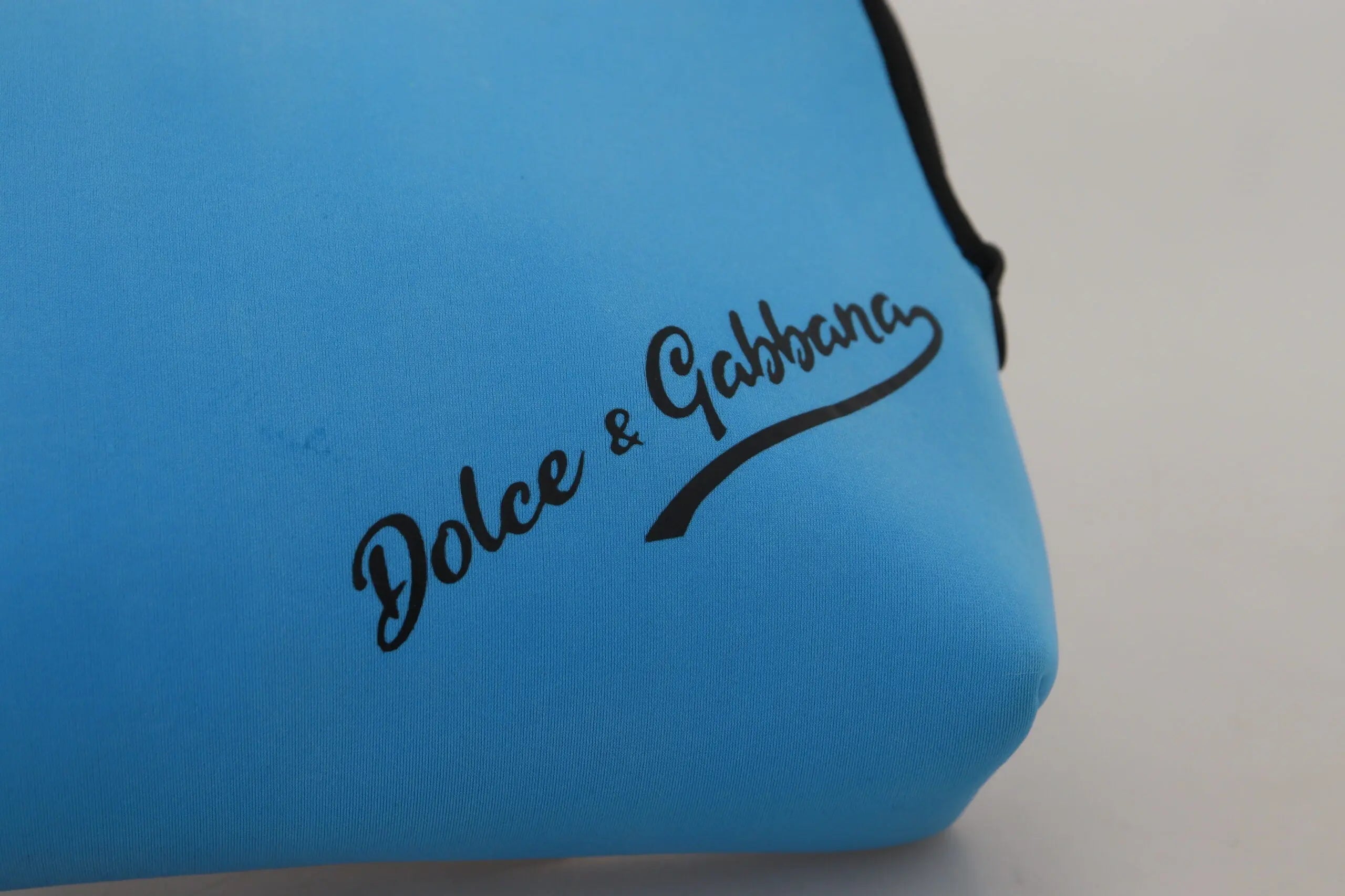 Pochette Dolce & Gabbana imprimé léopard bleu Dolce & Gabbana