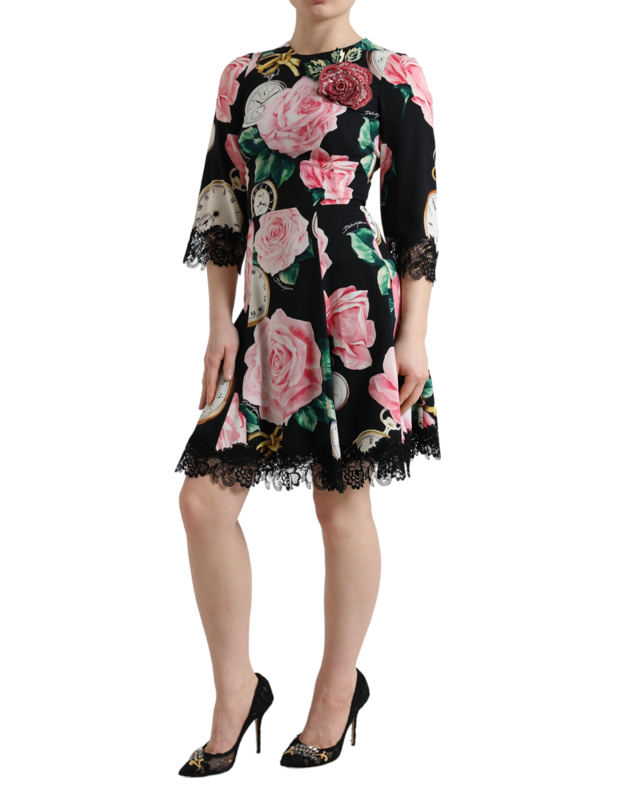 Robe Dolce & Gabbana A-line noire Dolce & Gabbana