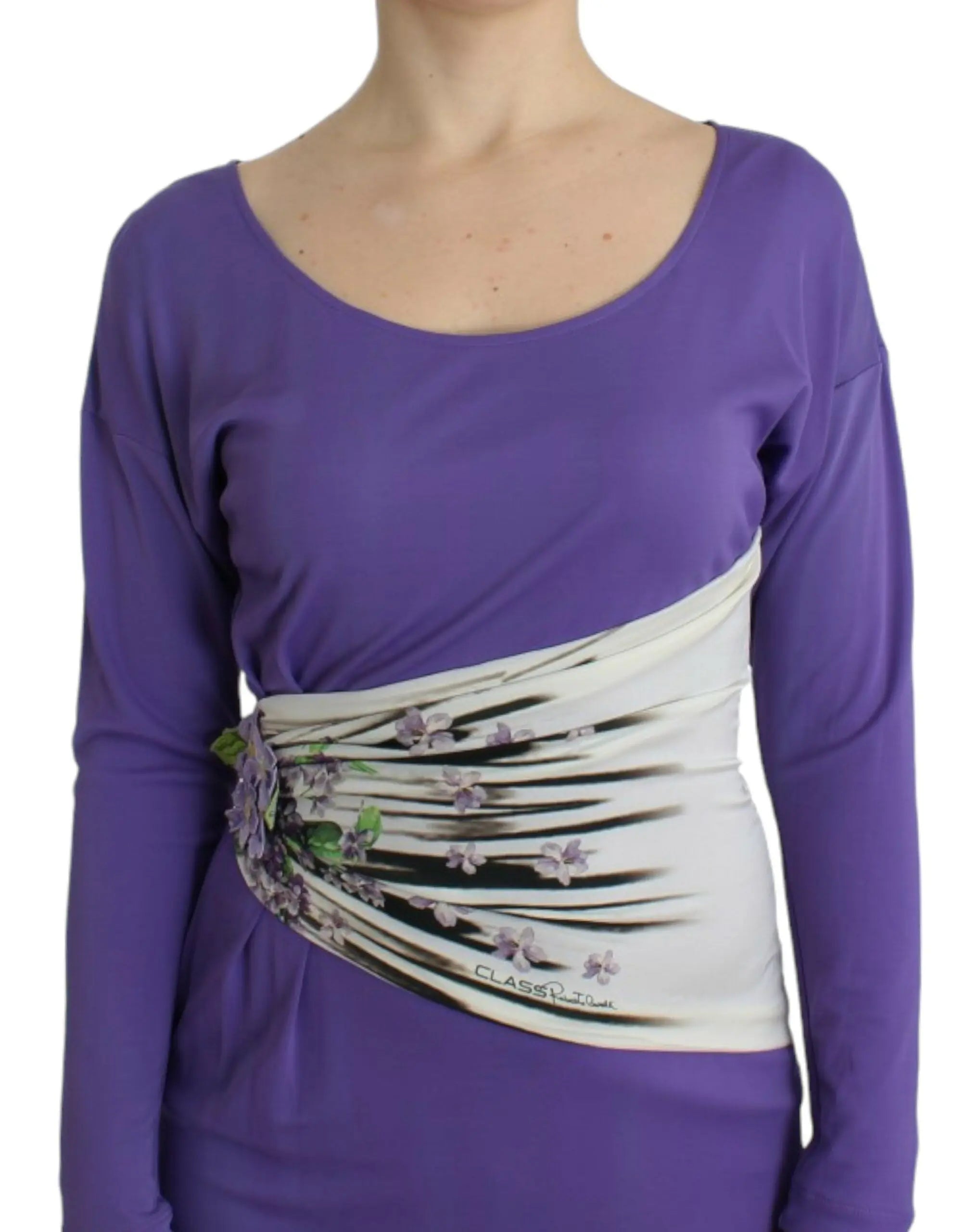 Robe Class Cavalli longsleeve violette Cavalli