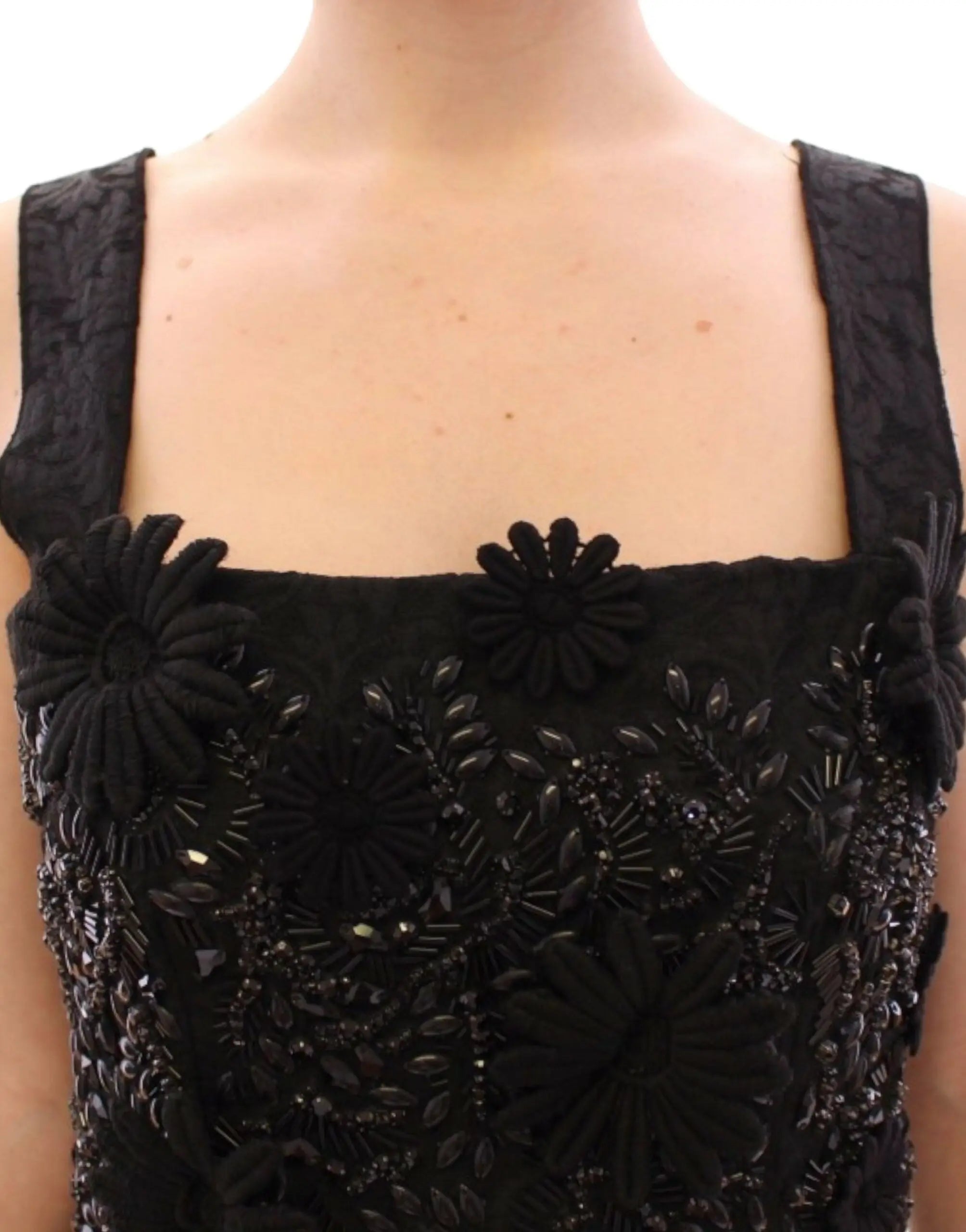 Robe Dolce & Gabbana noir floral Dolce & Gabbana