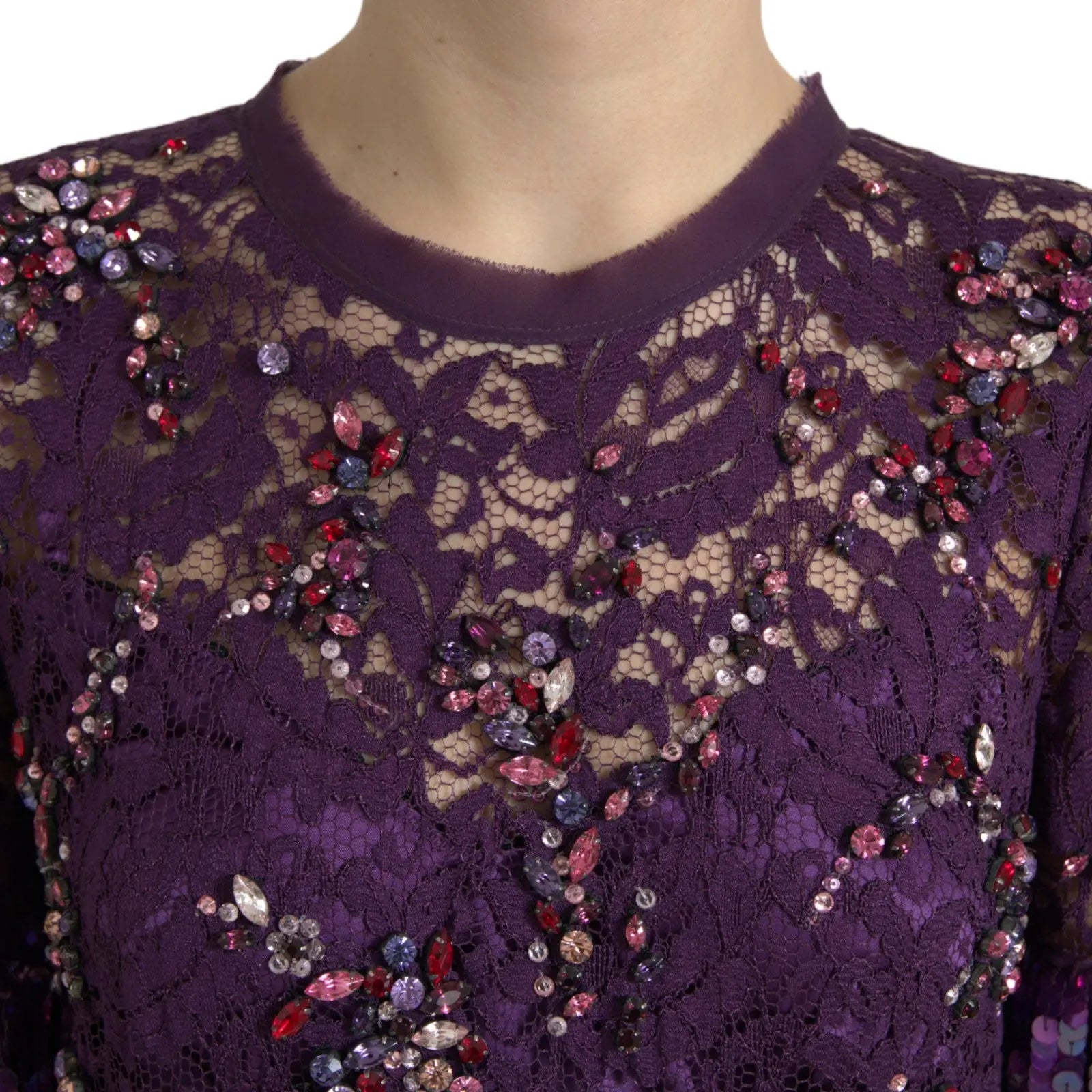 Robe Dolce & Gabbana Sheath violette Dolce & Gabbana