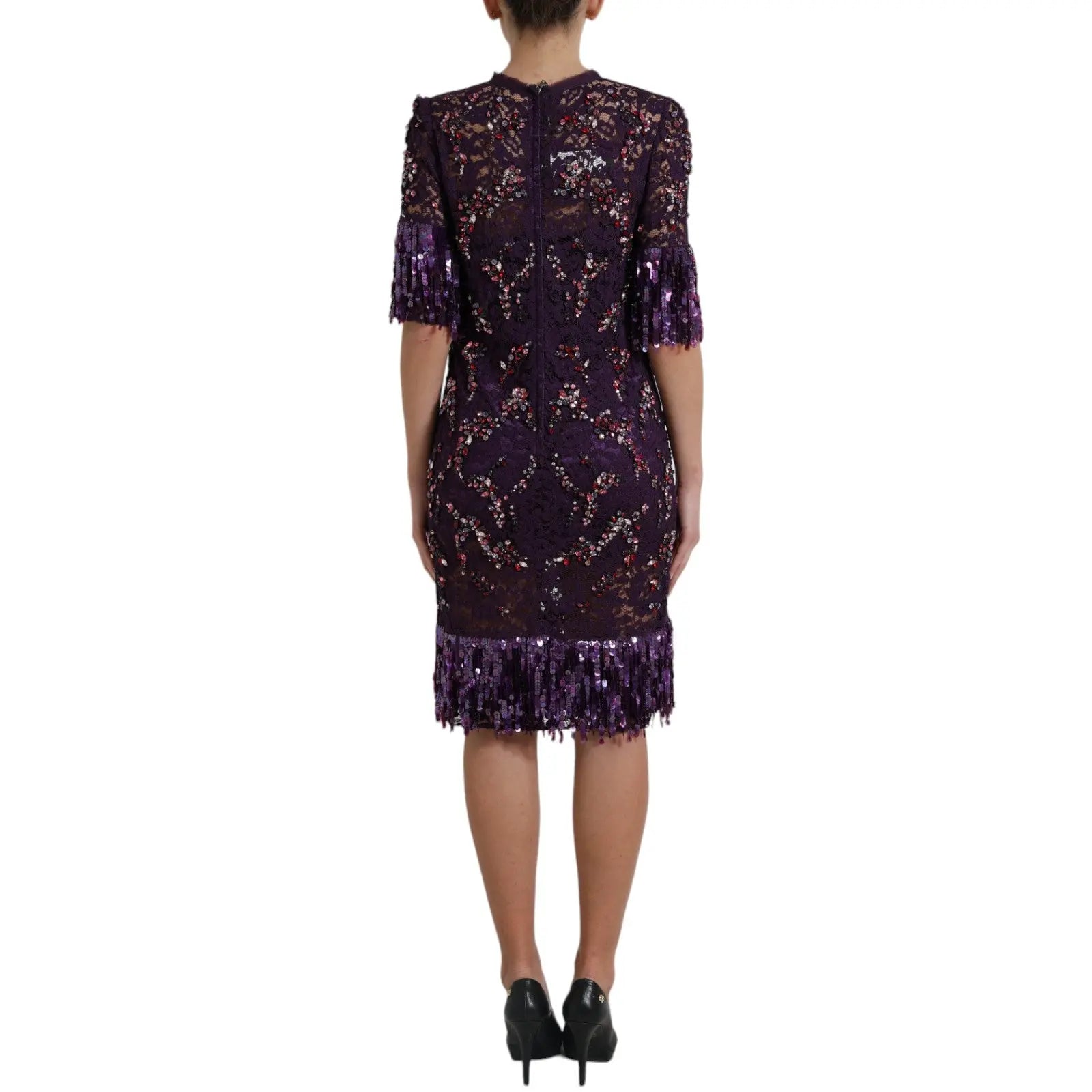 Robe Dolce & Gabbana Sheath violette Dolce & Gabbana