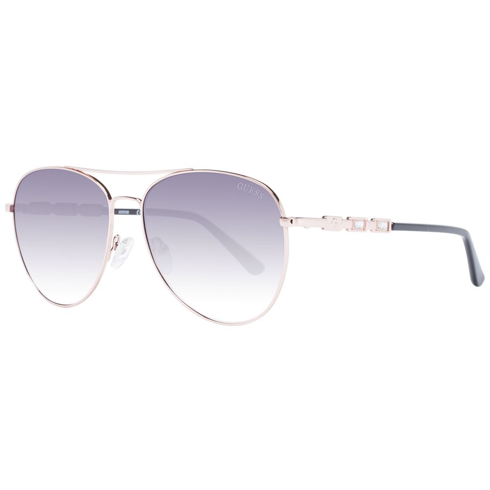 Lunettes de soleil or rose grises