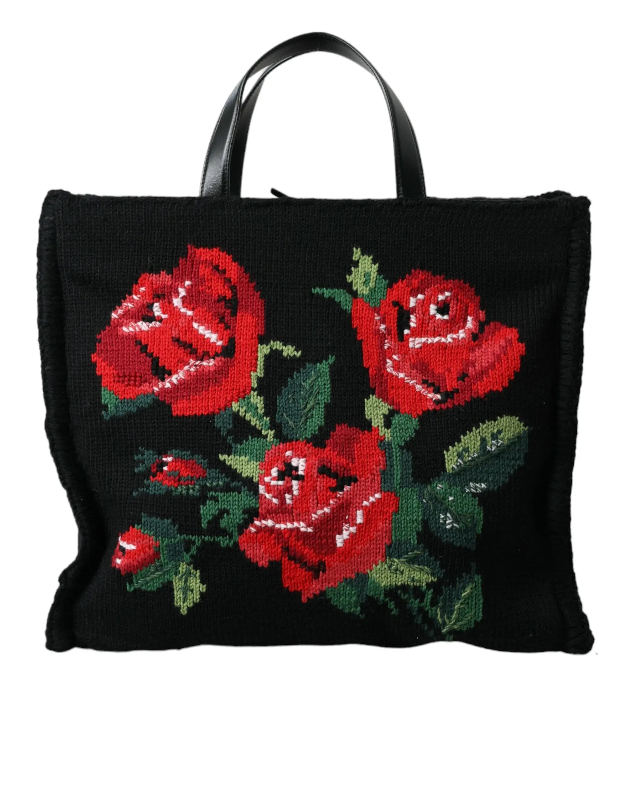 Sac cabas Dolce & Gabbana noir rose Dolce & Gabbana