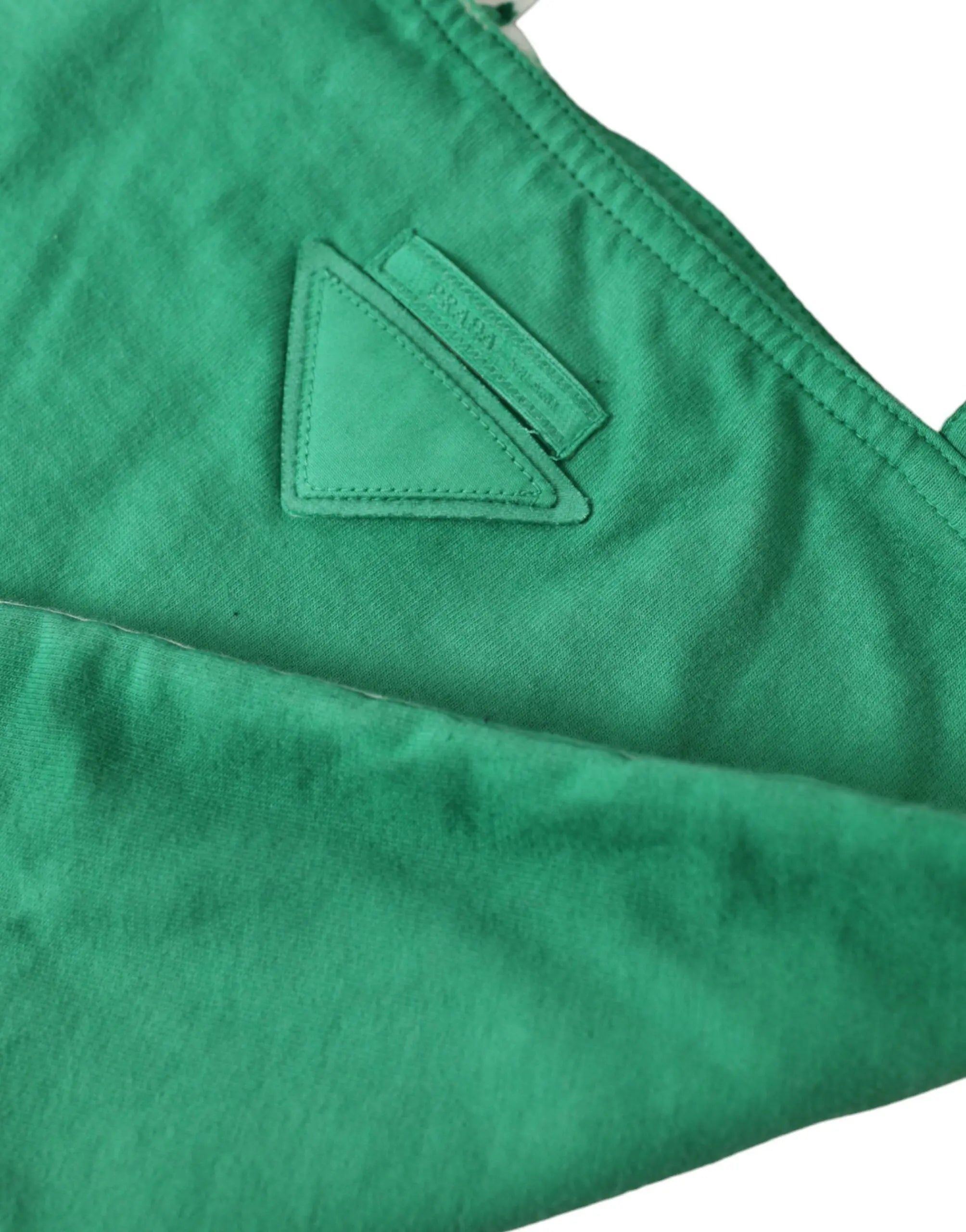 Sac shopping Prada vert et blanc Prada