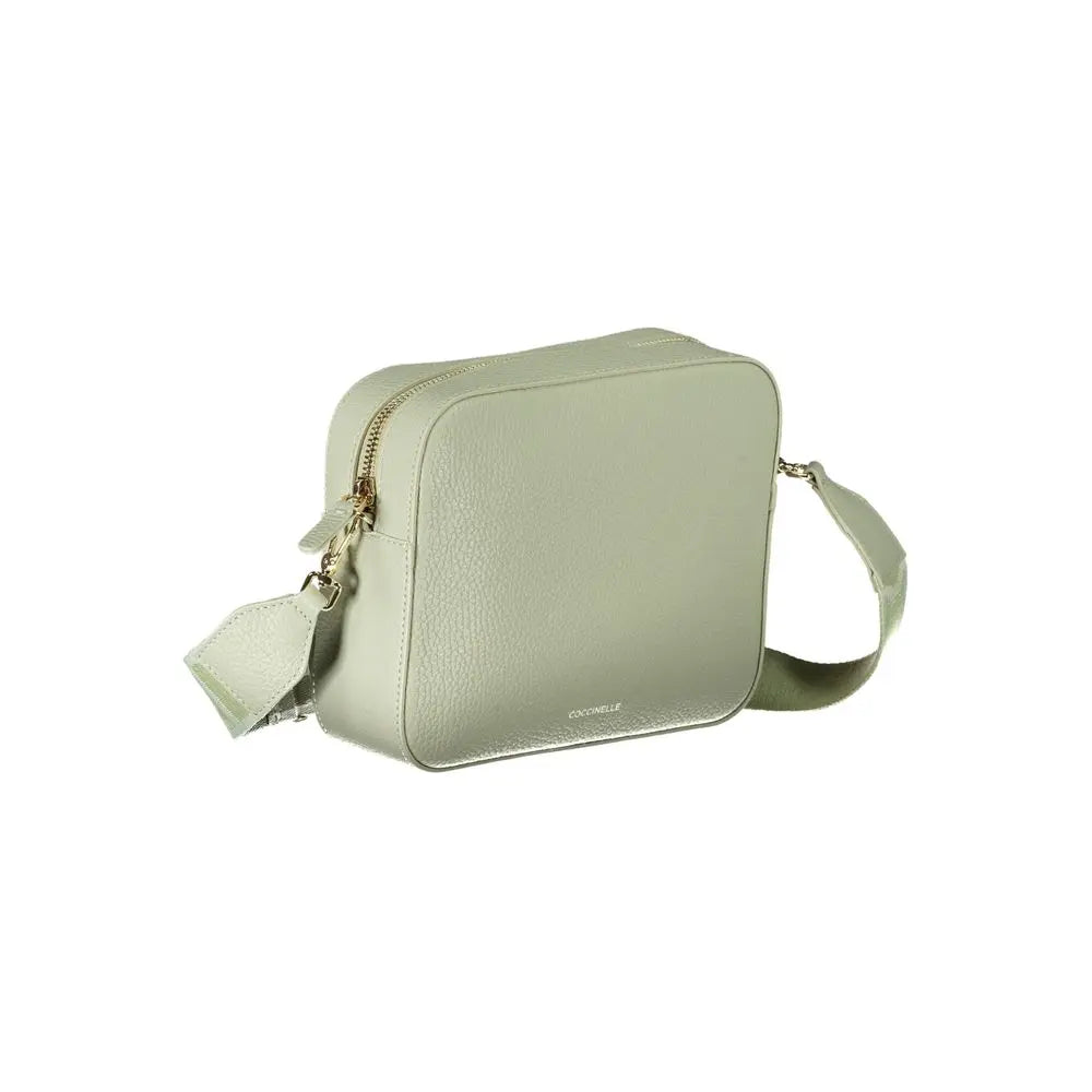 Sac à main vert cuir Coccinelle
