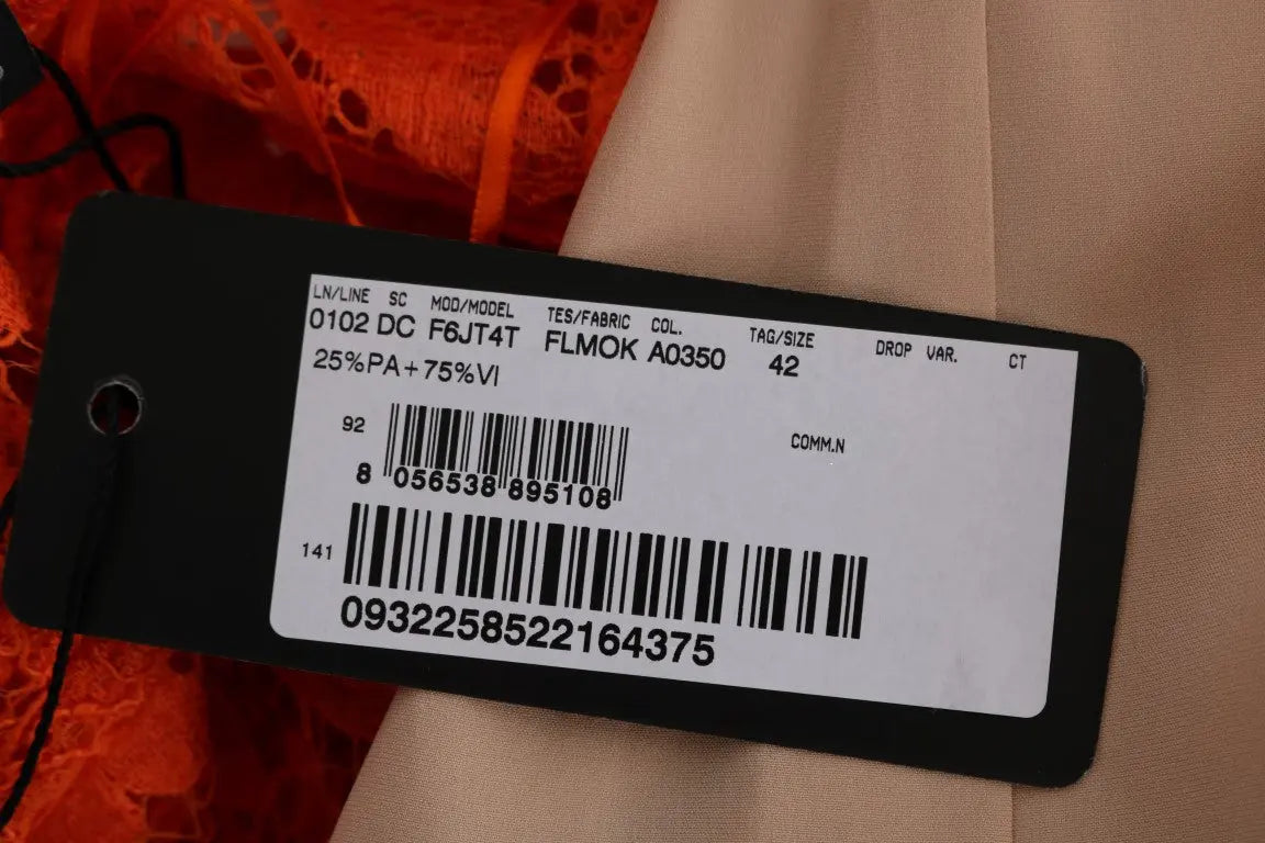 Robe Dolce & Gabbana Orange floral Dolce & Gabbana